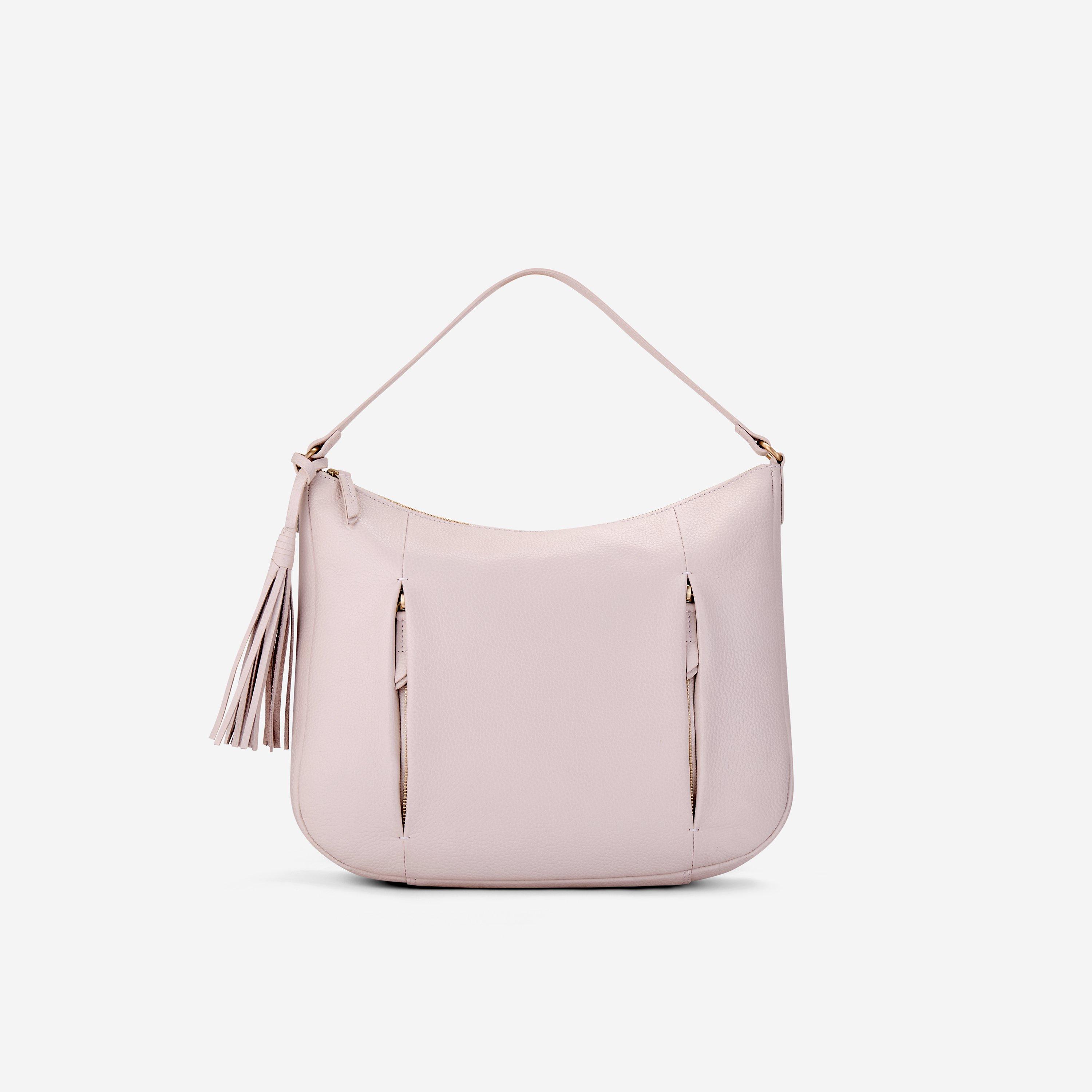 Jenna Cross Cream Leather Cross Body Bag, view 1 of 6