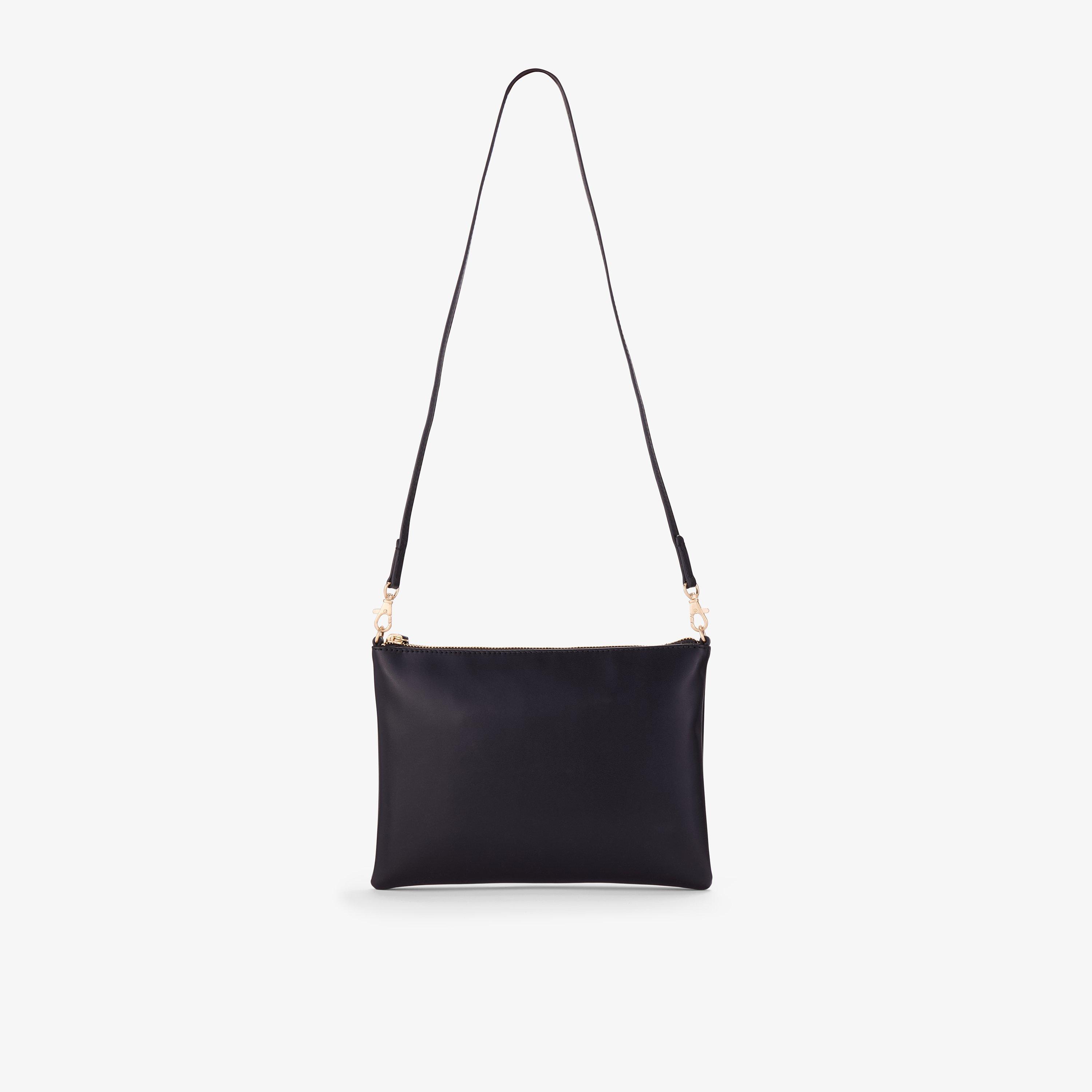 Phoebe Cross Black Leather Cross Body Bag, view 2 of 6
