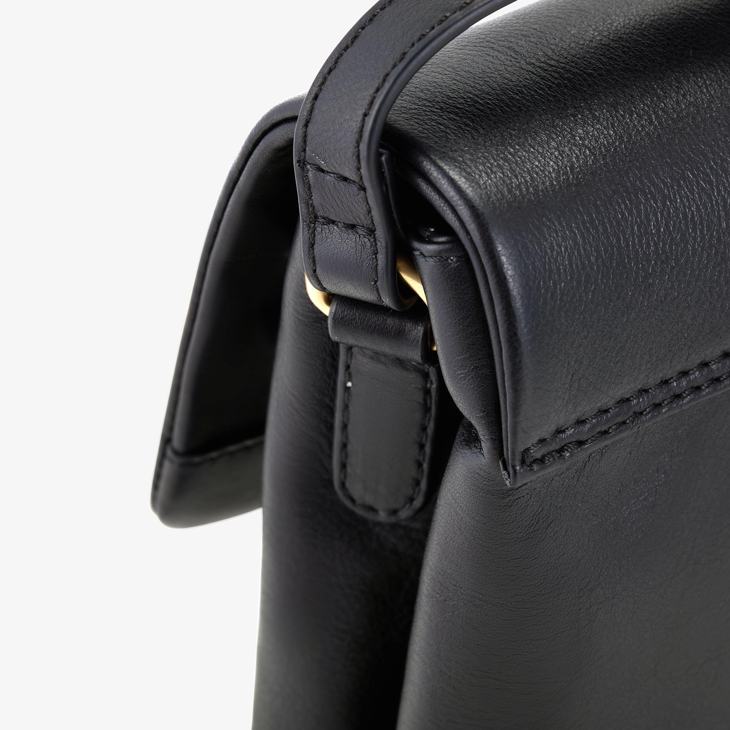 Phoebe Cross Black Leather Cross Body Bag, view 4 of 6