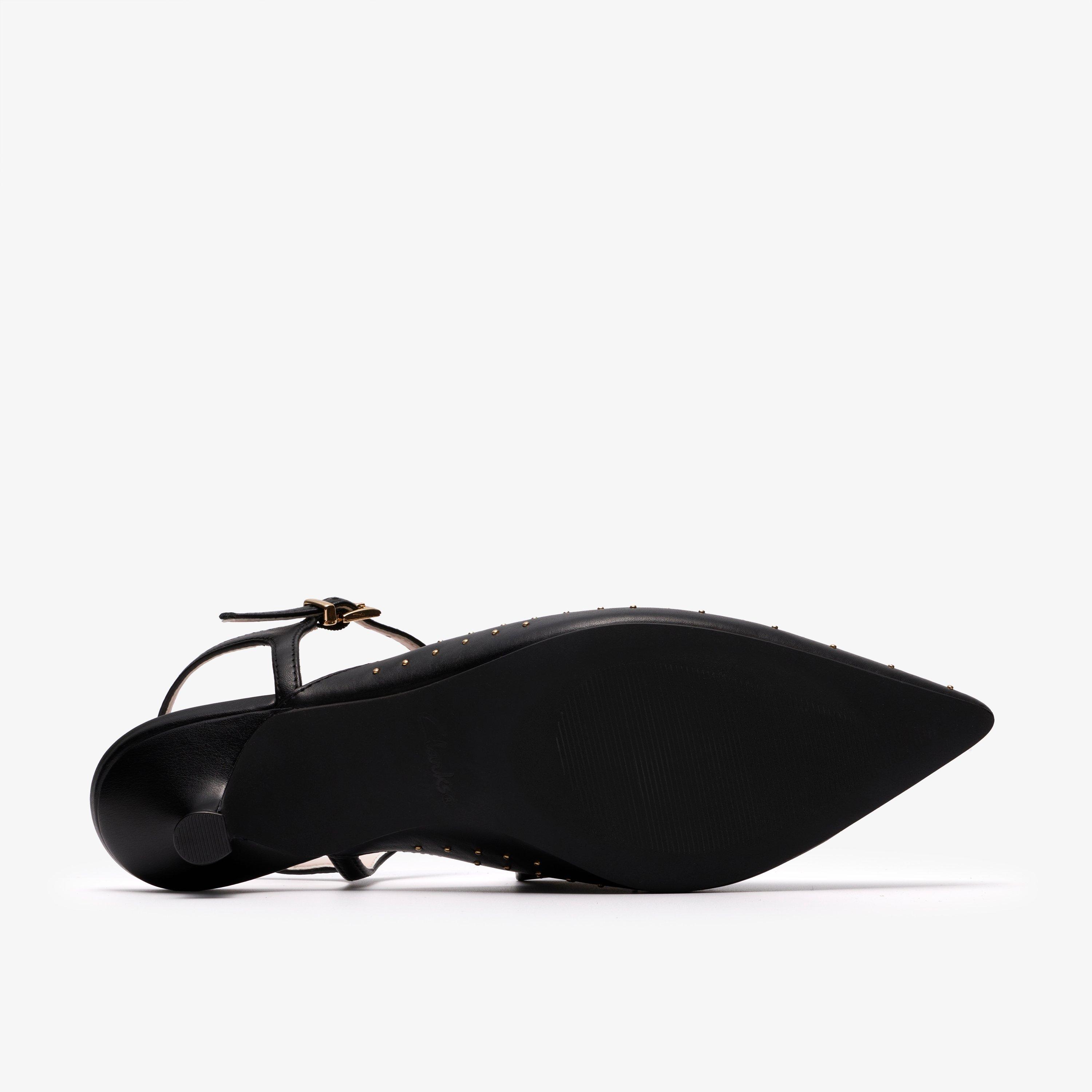 Pisa Stud Black Leather