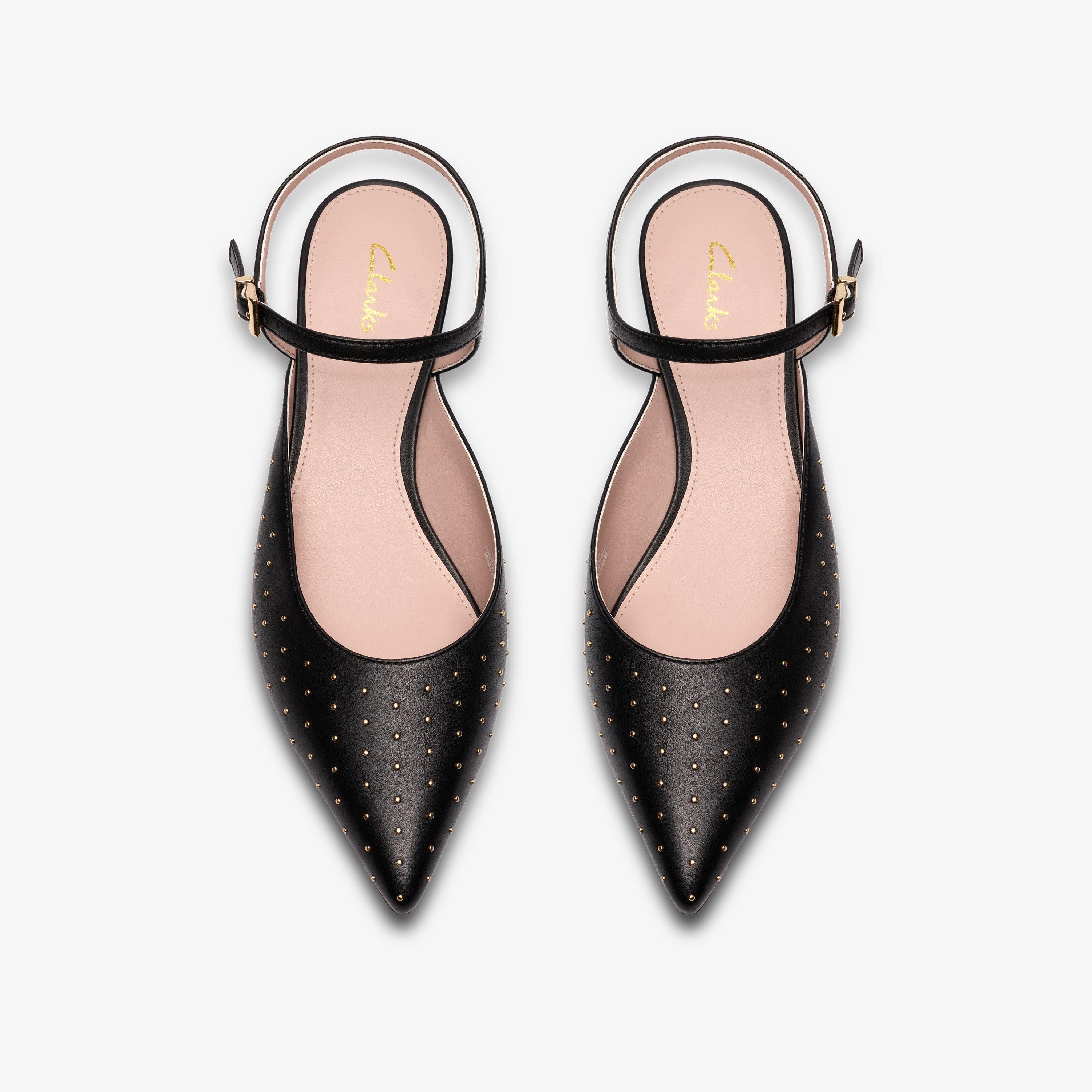 Pisa Stud Black Leather