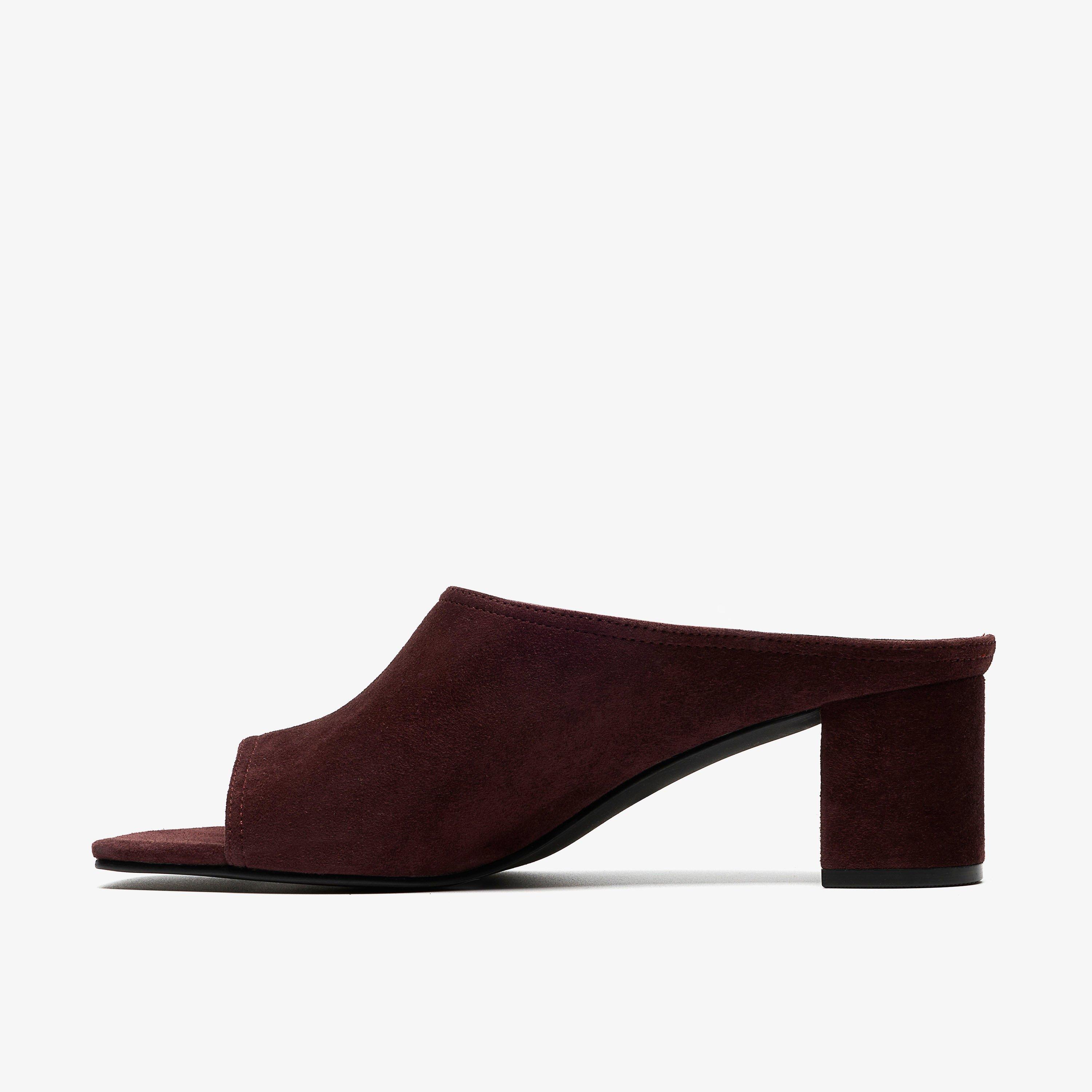 Siray Mule Dark Brown Suede