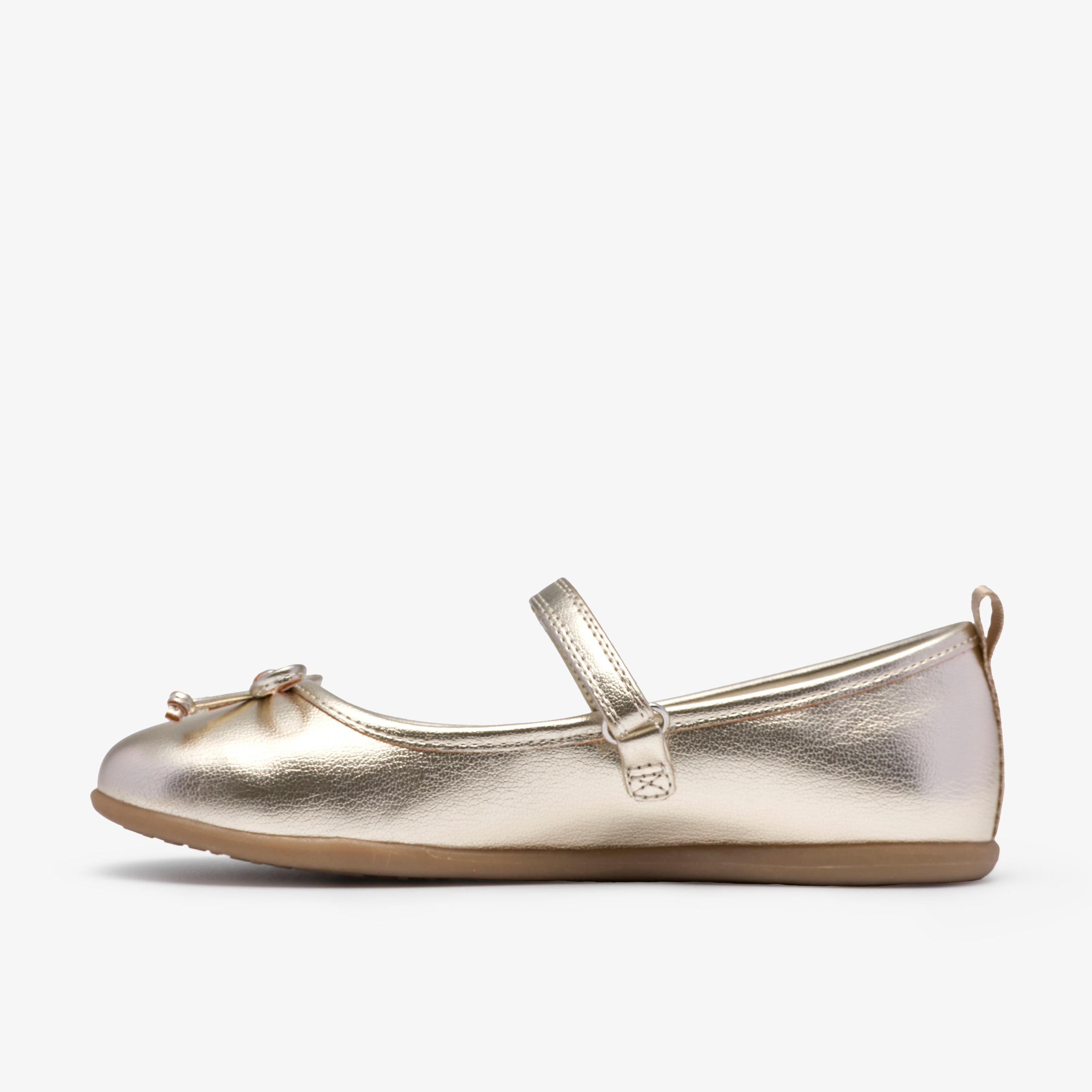 Charm Tap Kid Champagne Ballet Pumps, view 2 of 6