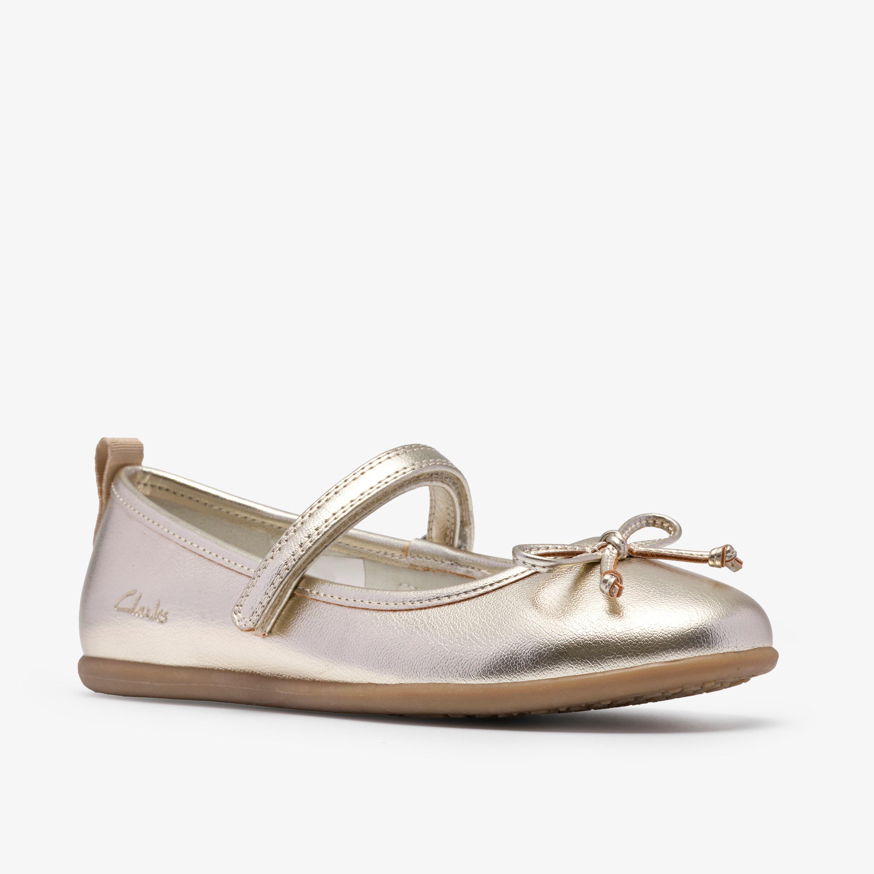 Charm Tap Kid Champagne Ballet Pumps, view 4 of 6