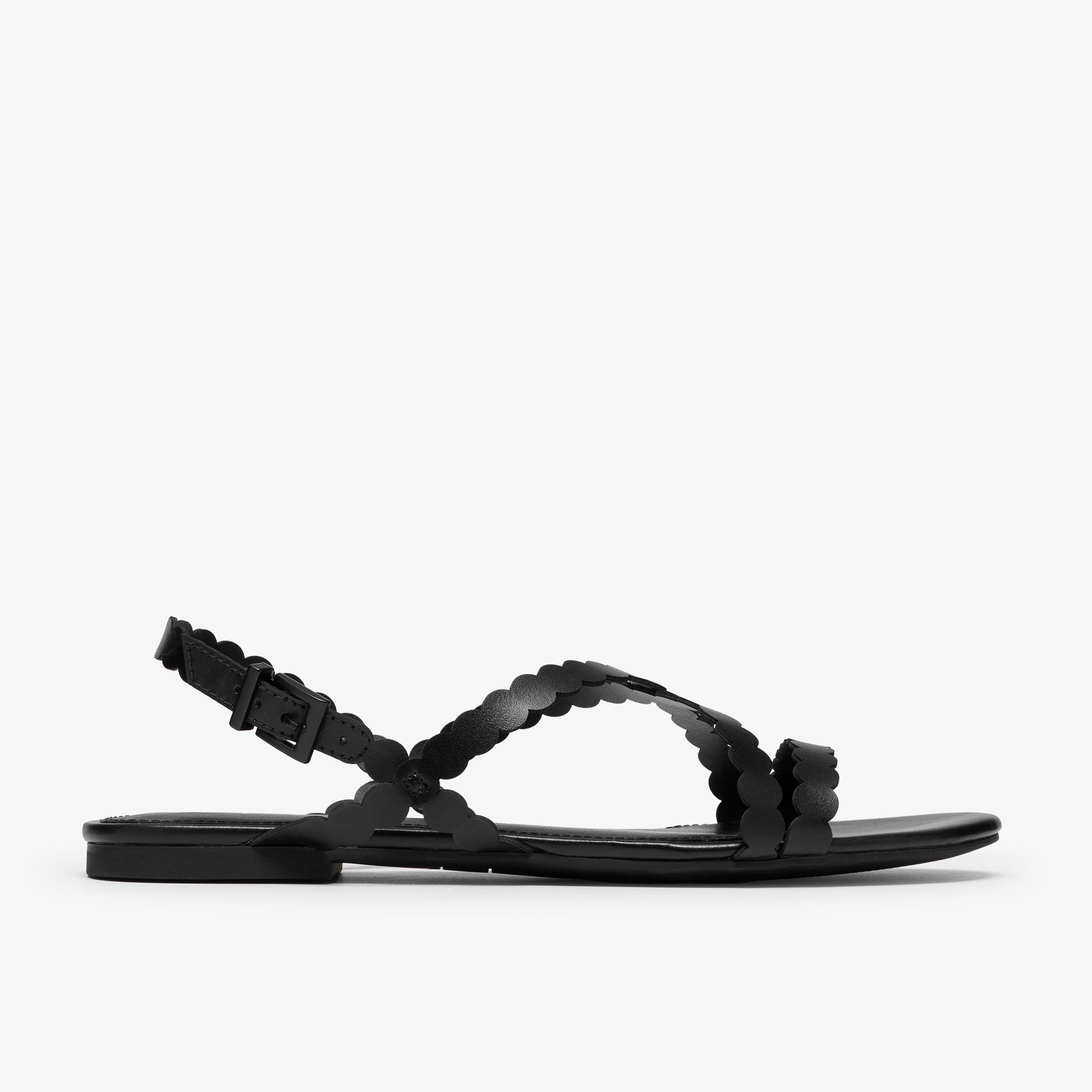 Kediri Strap Black Flat Sandals, view 1 of 6