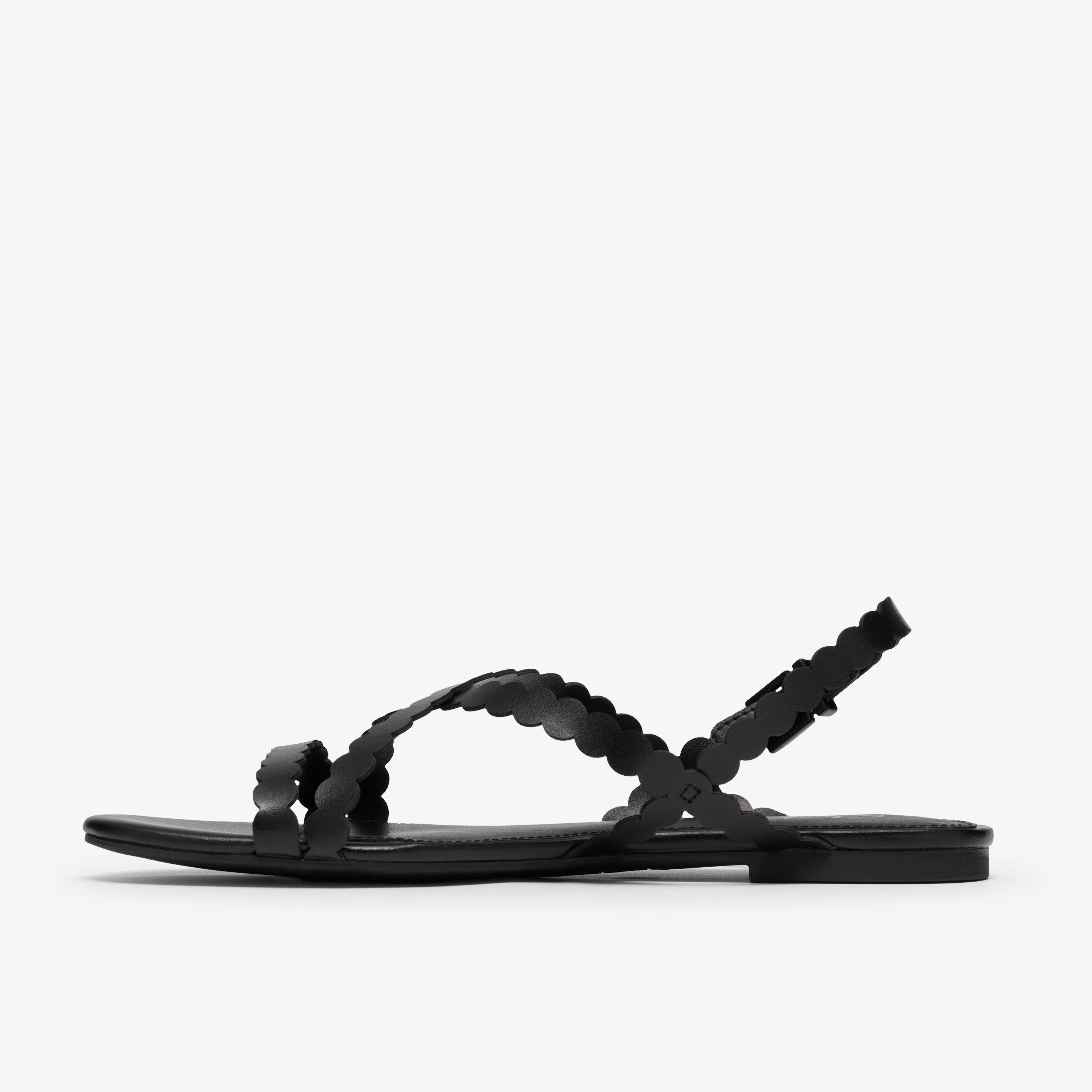 Kediri Strap Black Flat Sandals, view 2 of 6