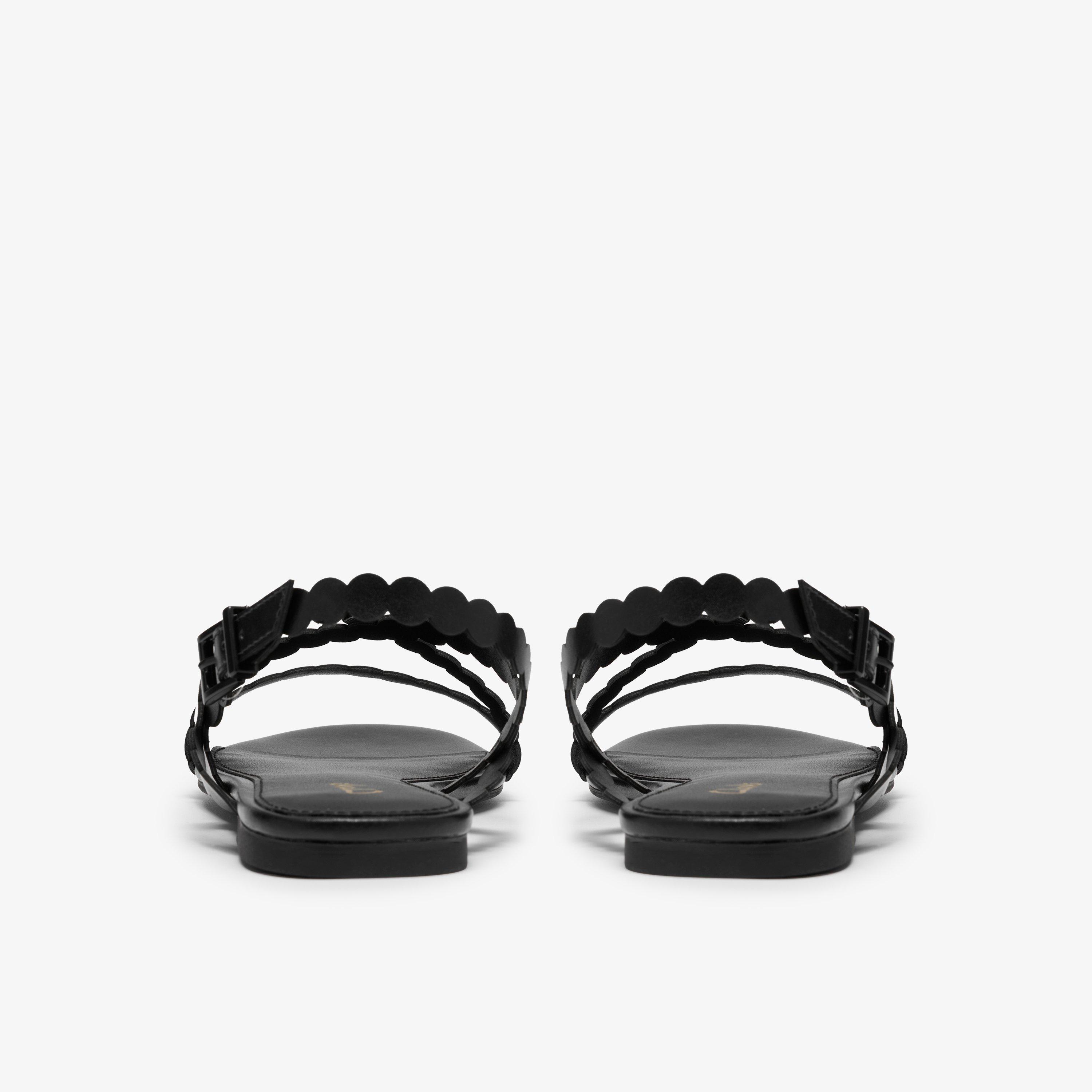 Kediri Strap Black Flat Sandals, view 5 of 6