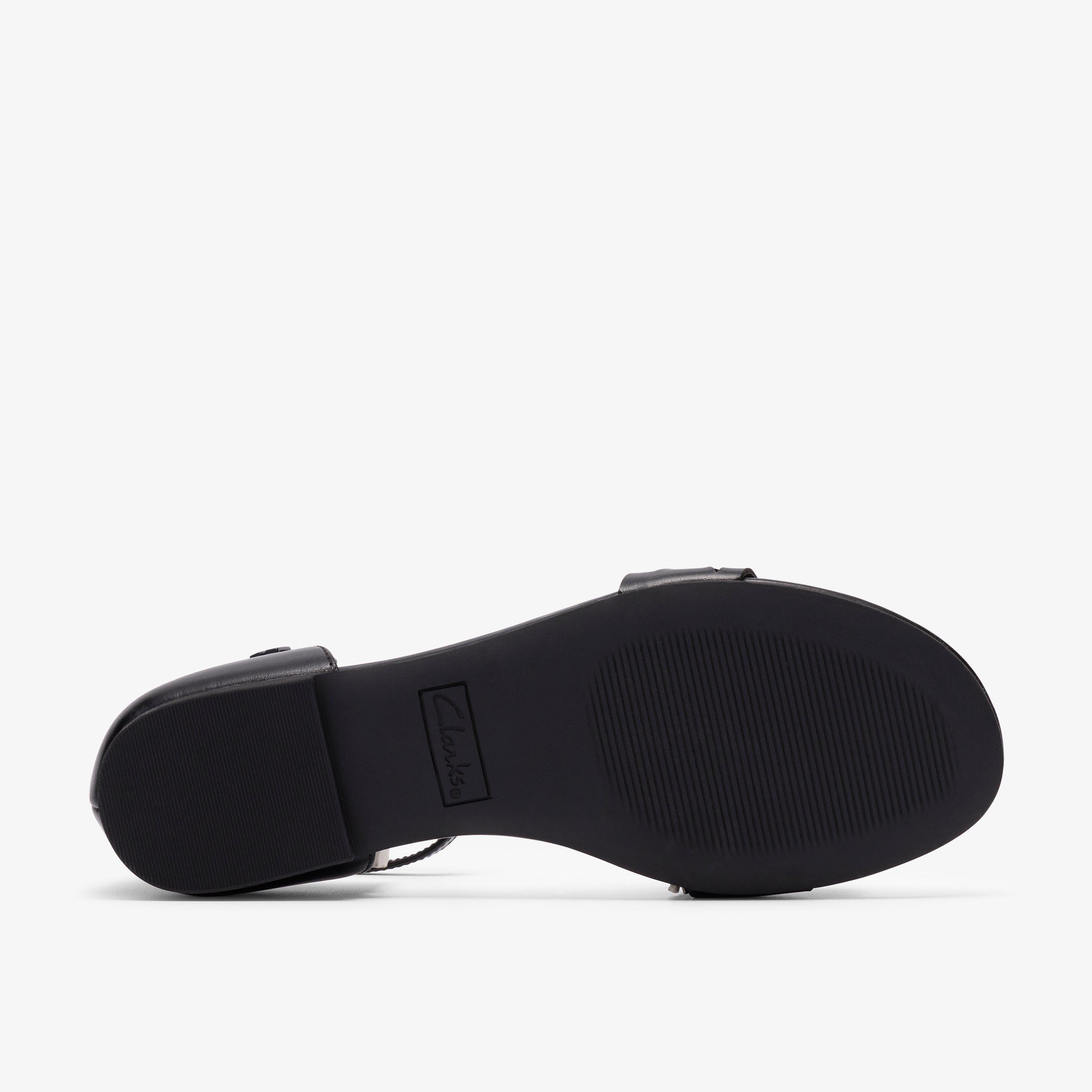 Kediri Part Black Flat Sandals, view 3 of 6