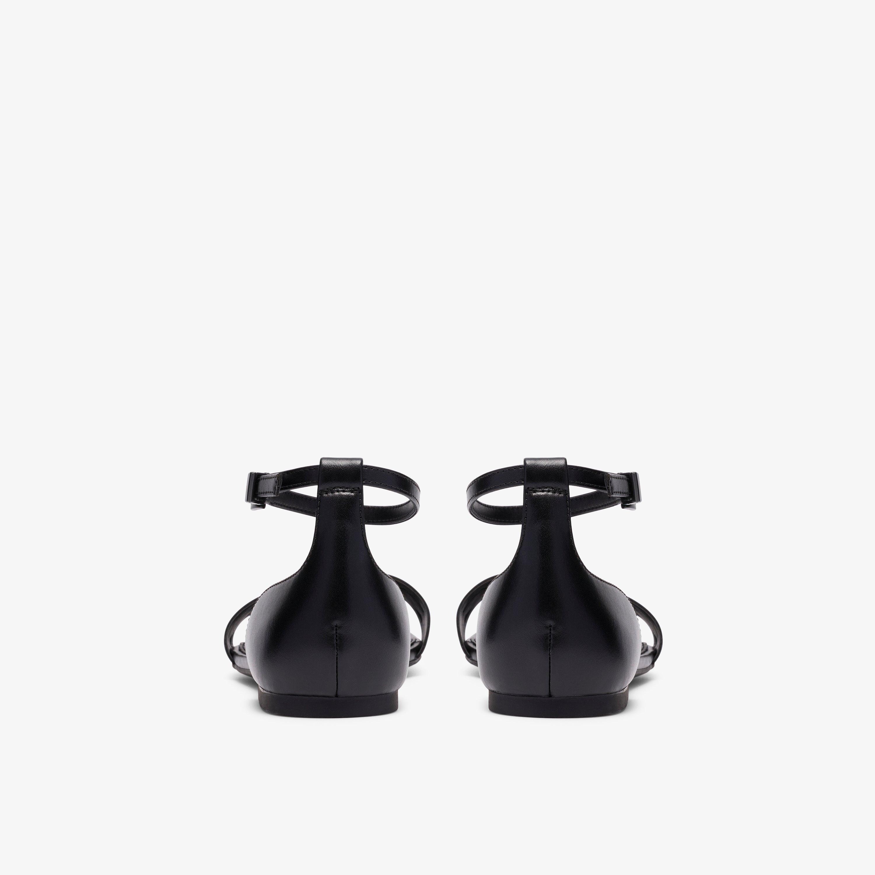 Kediri Part Black Flat Sandals, view 5 of 6