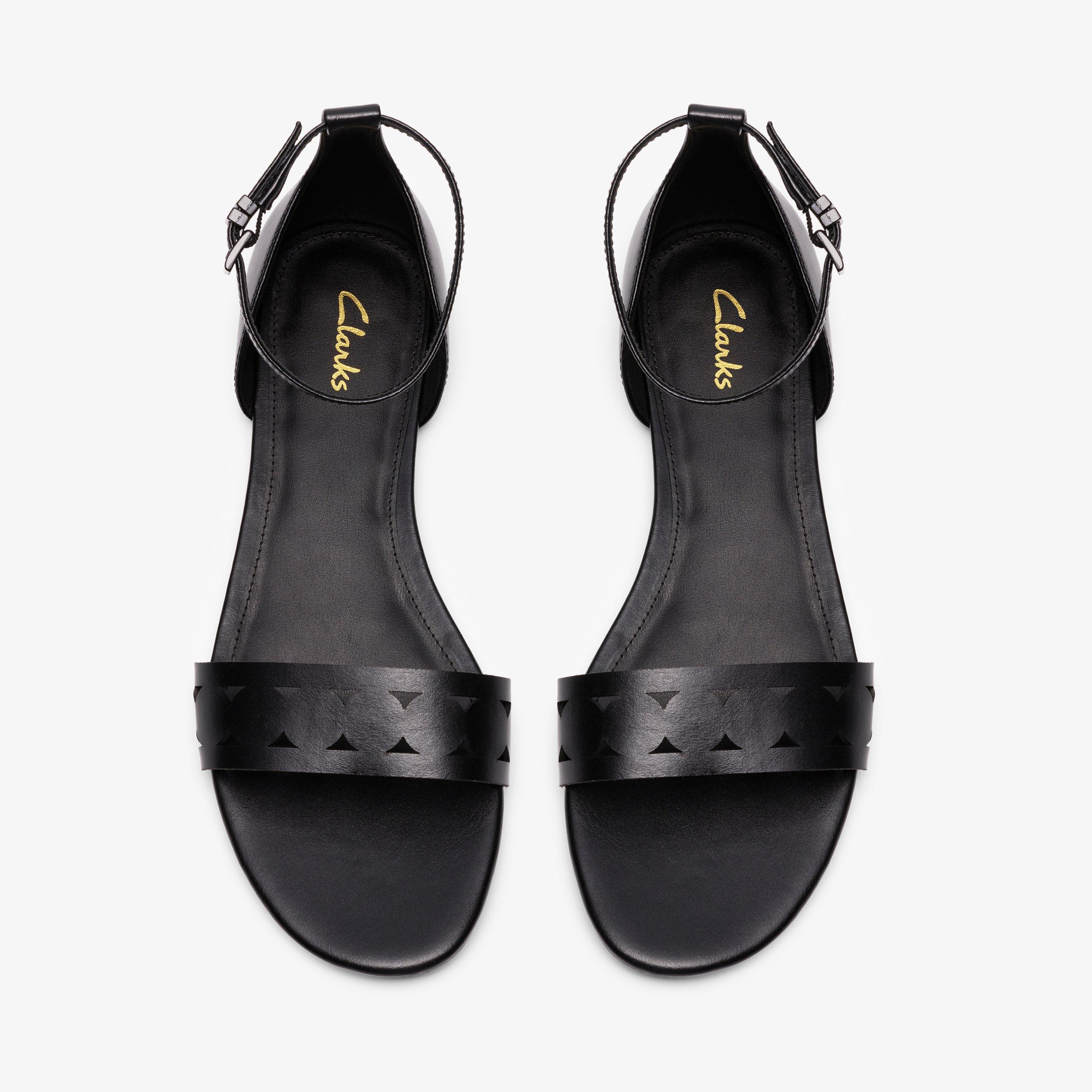 Kediri Part Black Flat Sandals, view 6 of 6