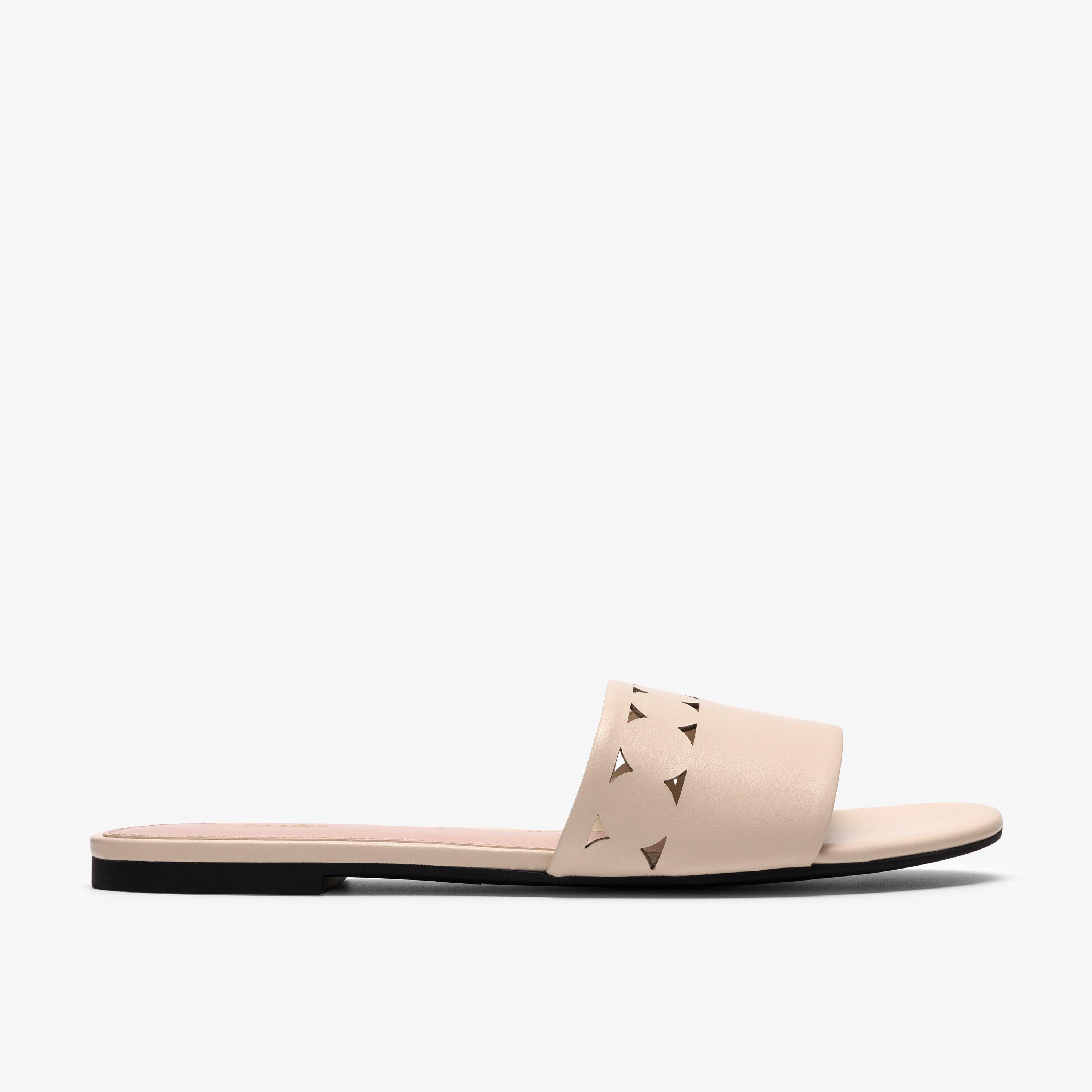 Kediri Mule White Mules Slip Ons Flat Sandals Sliders, view 1 of 6