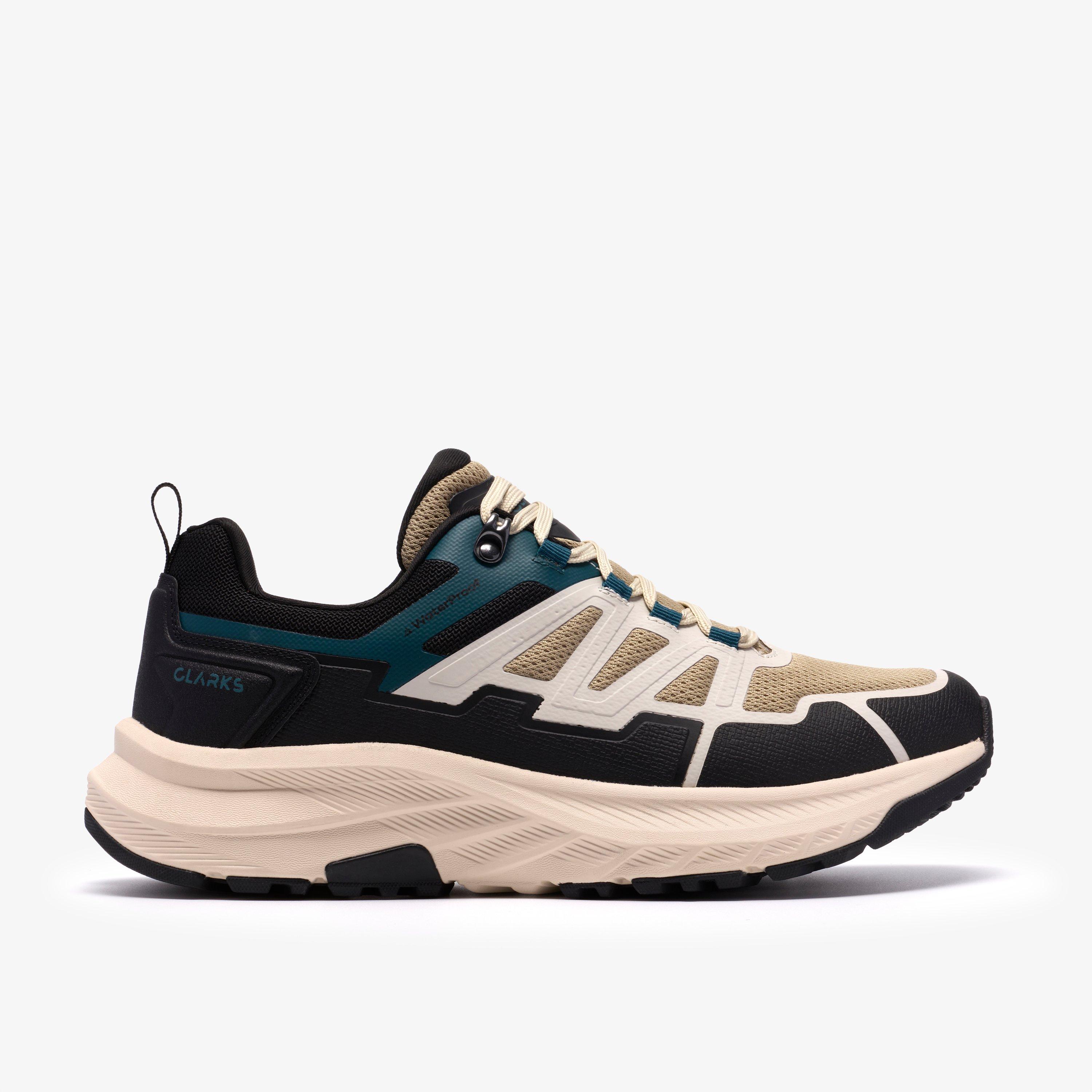 Enford Lo Waterproof Off White Trainers Lace Up Walking, view 1 of 6