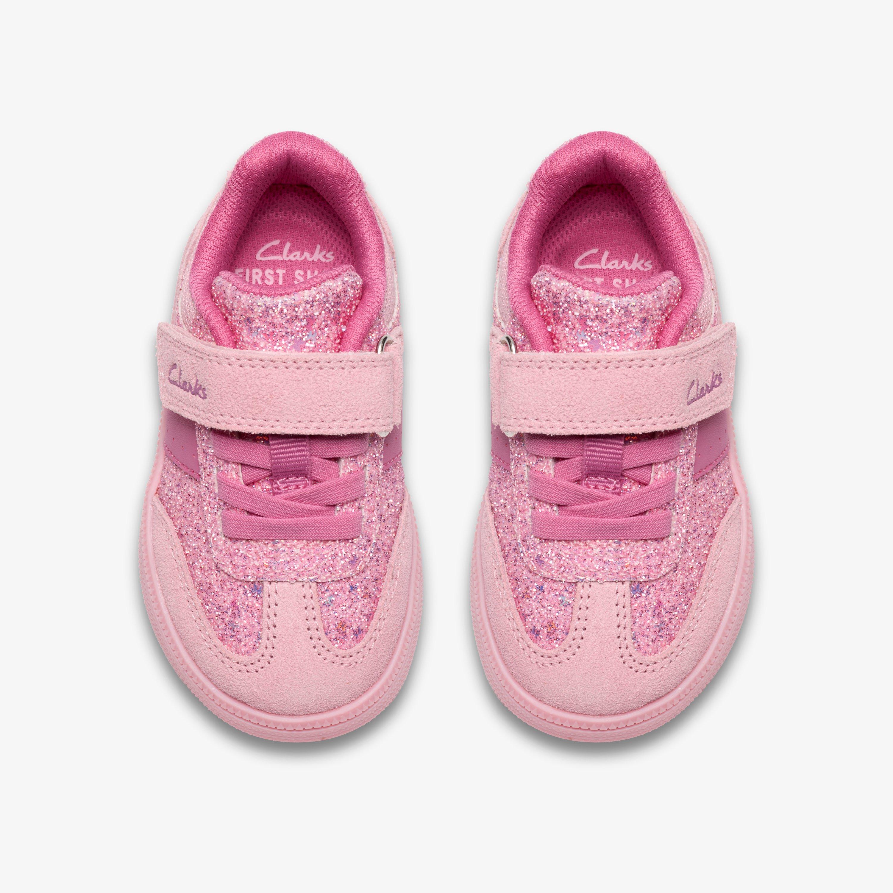 Cypress Step Toddler Pink Sparkle Trainers, view 6 of 6