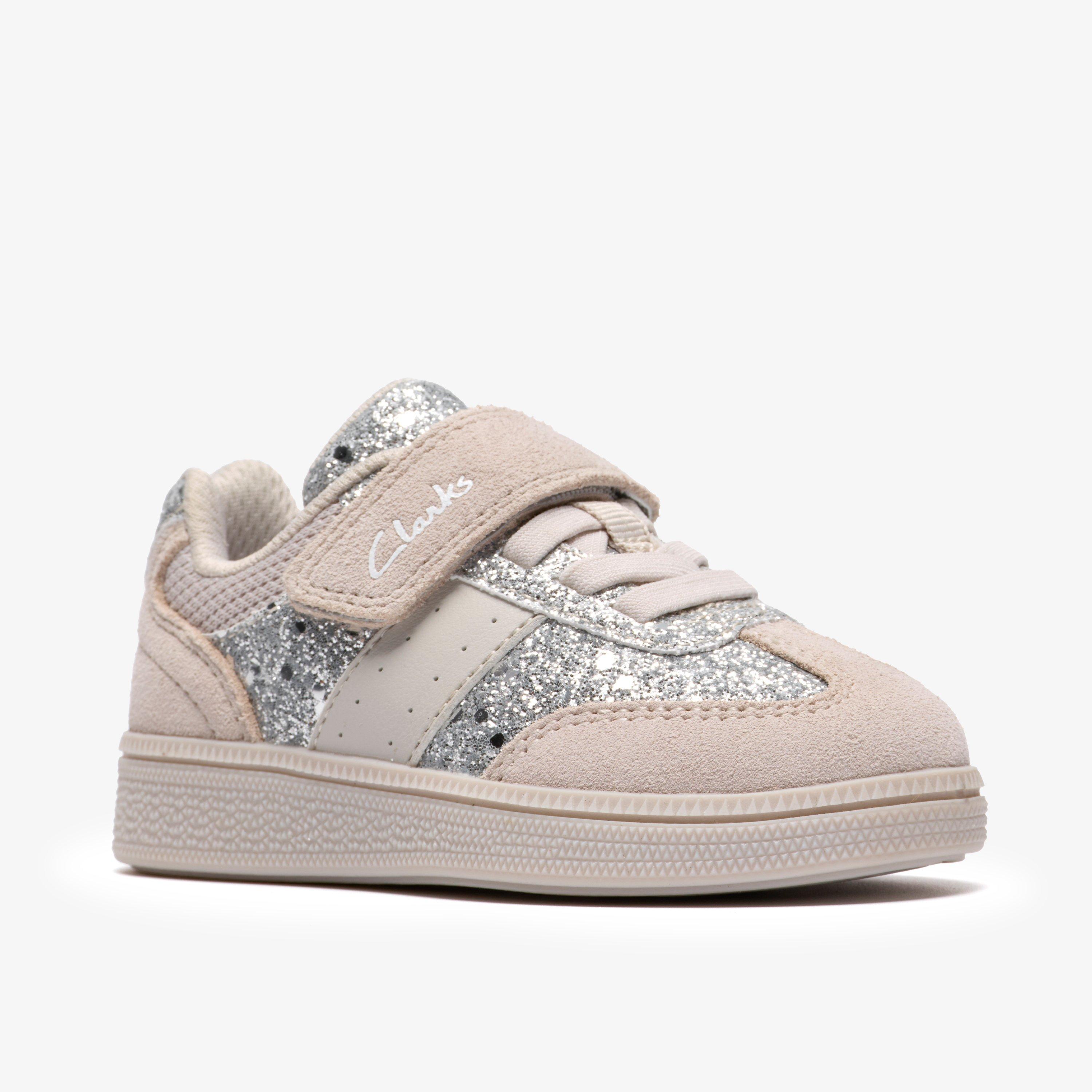 Cypress Step Toddler Silver Metallic Trainers, view 4 of 6
