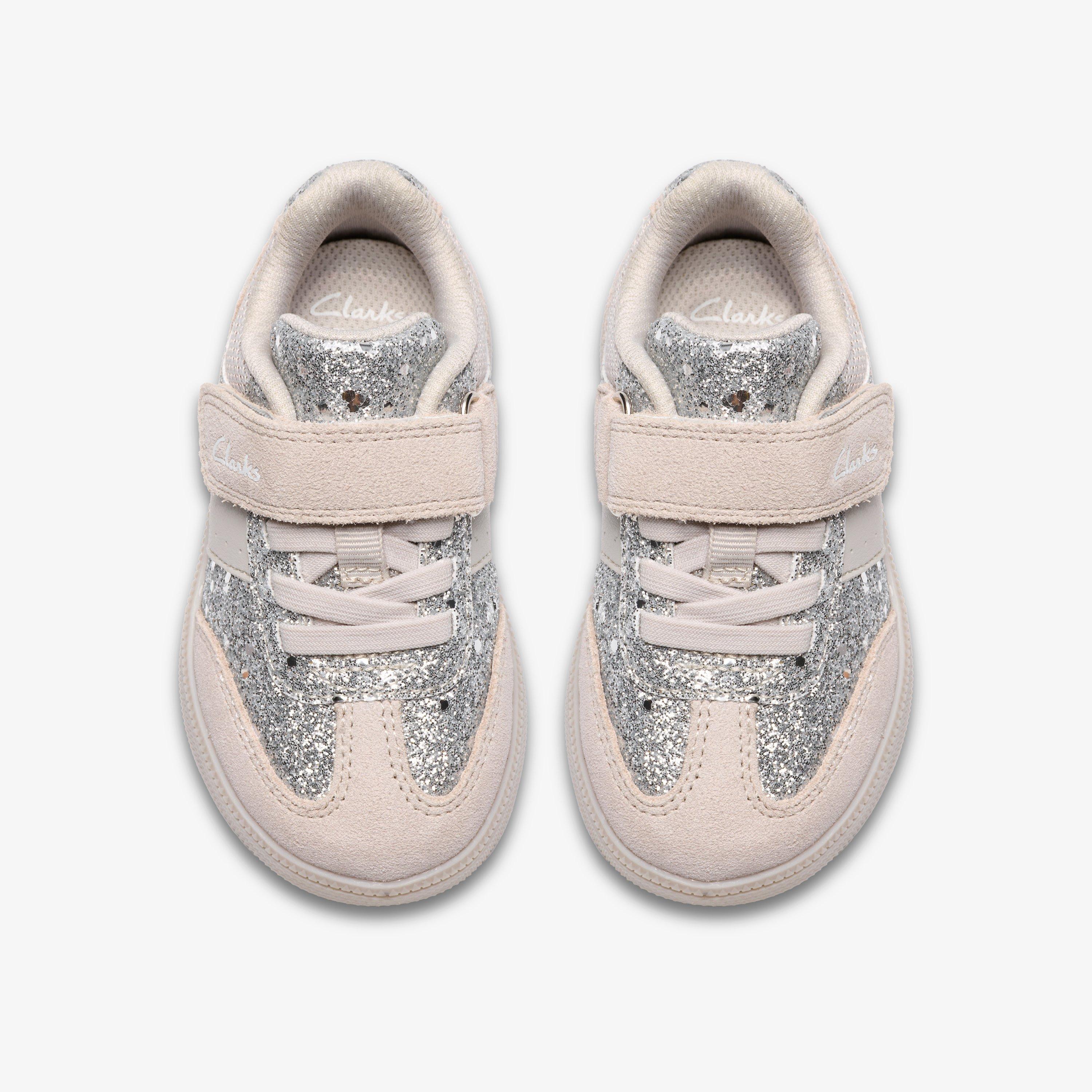 Cypress Step Toddler Silver Metallic Trainers, view 6 of 6