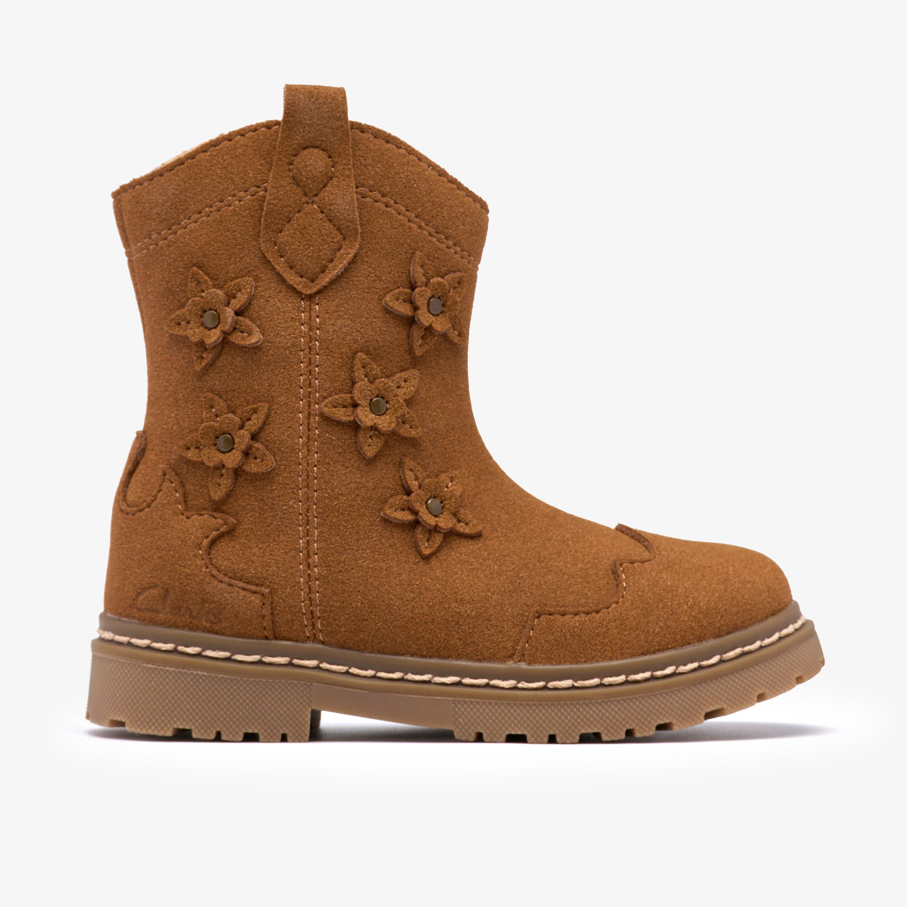 Adelaide Mid Toddler Tan Ankle Boots, view 1 of 6