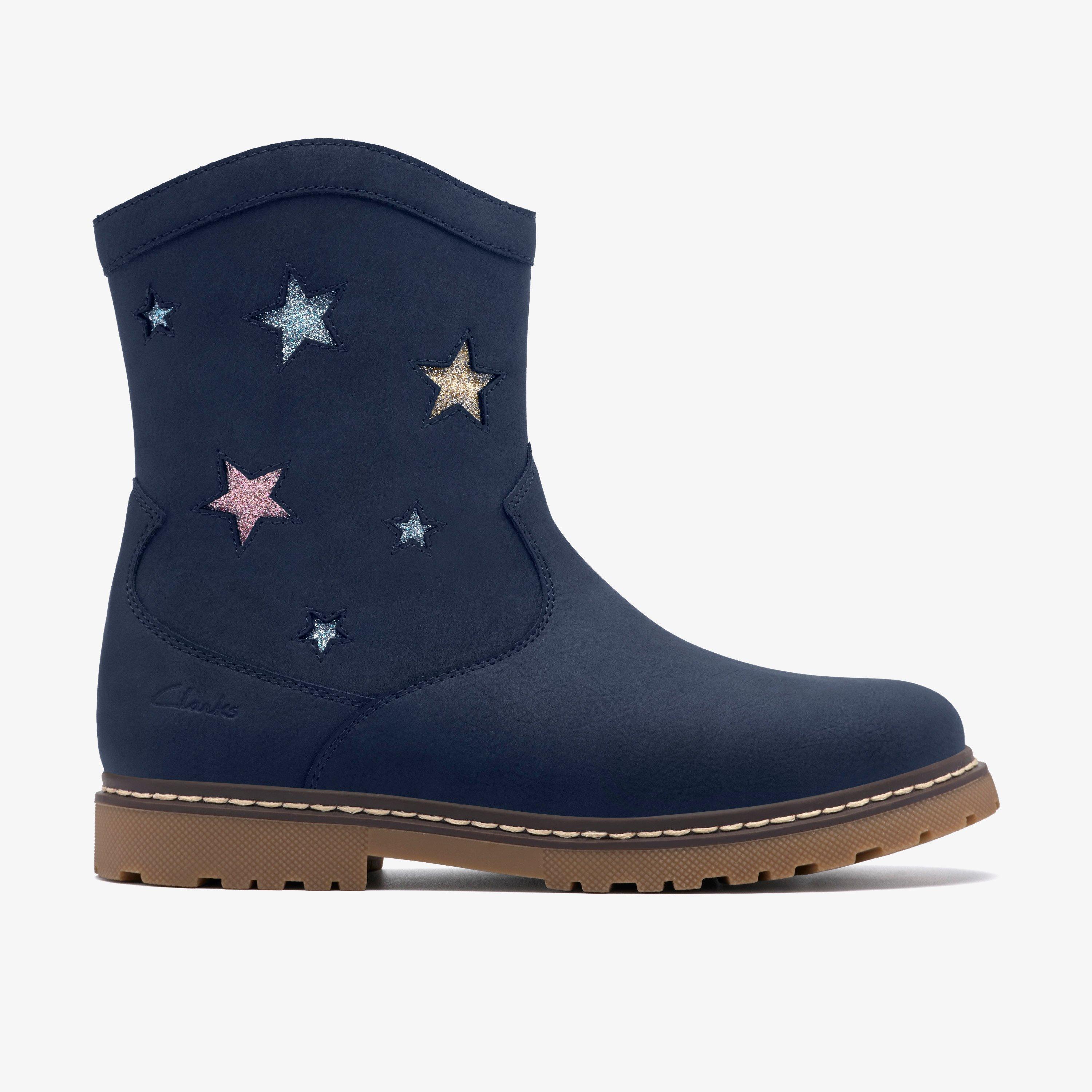Adelaide Sky Kid Navy Ankle Boots, view 1 of 6