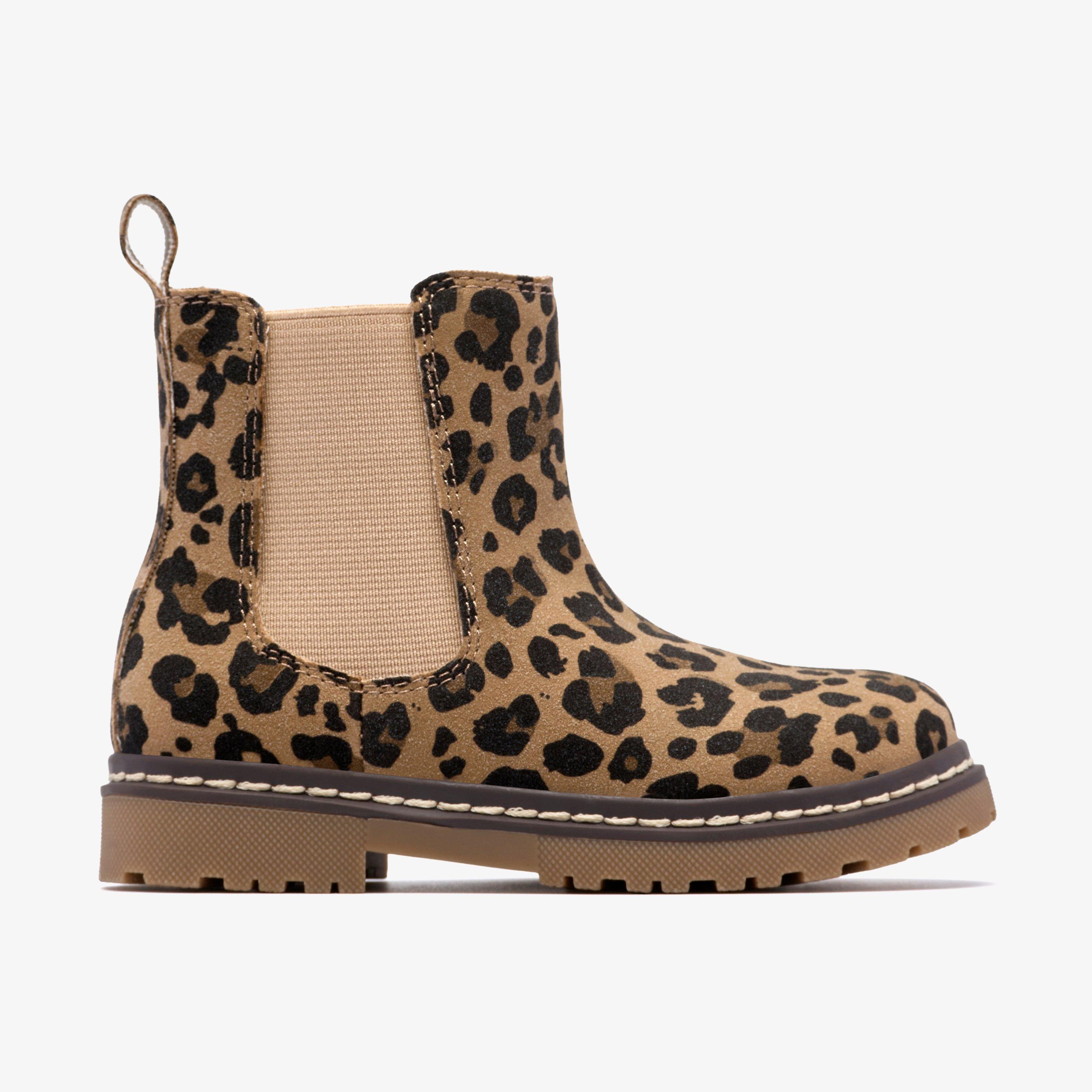 Adelaide Fly Toddler Leopard Print Chelsea Boots Ankle Boots, view 1 of 6