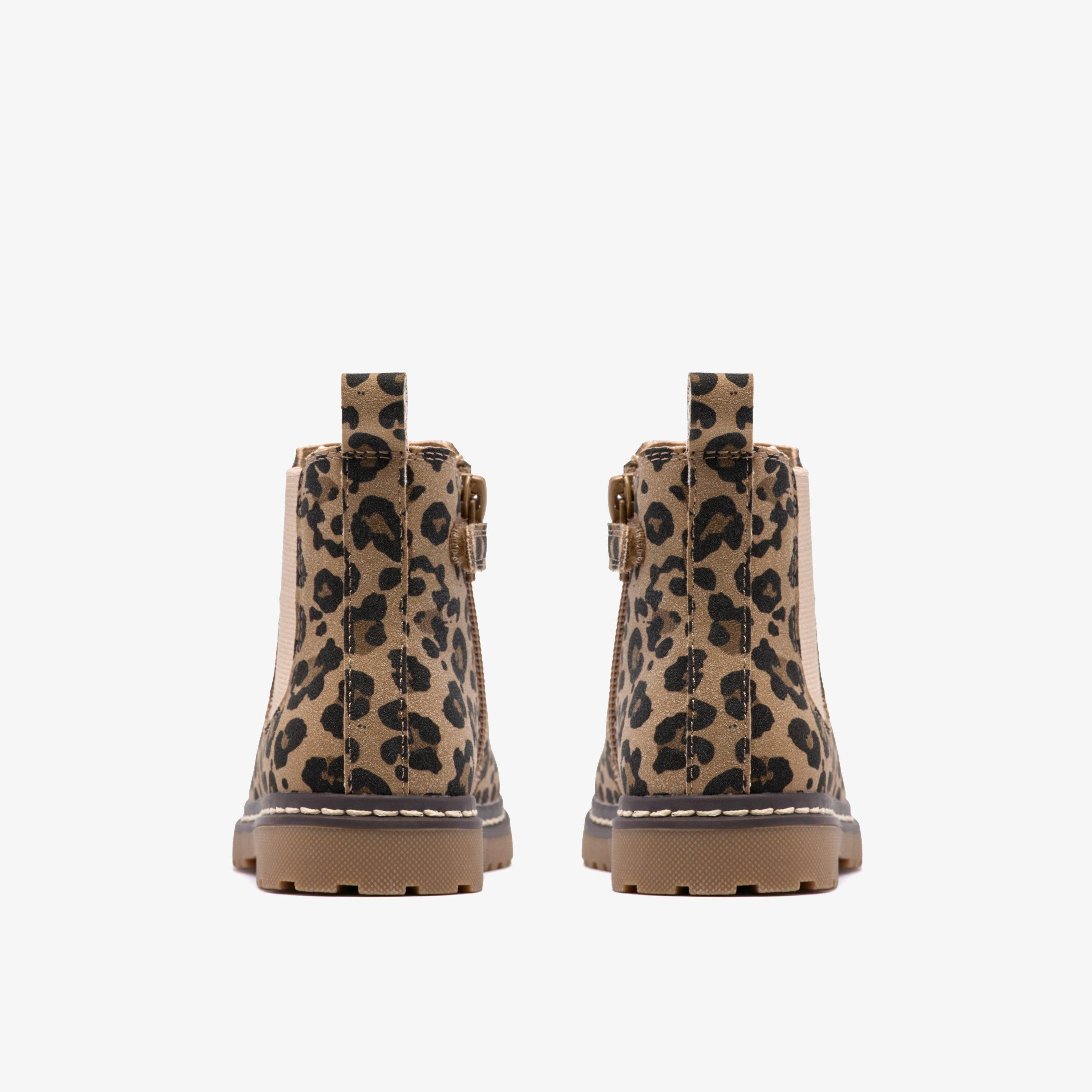 Adelaide Fly Toddler Leopard Print Chelsea Boots Ankle Boots, view 5 of 6