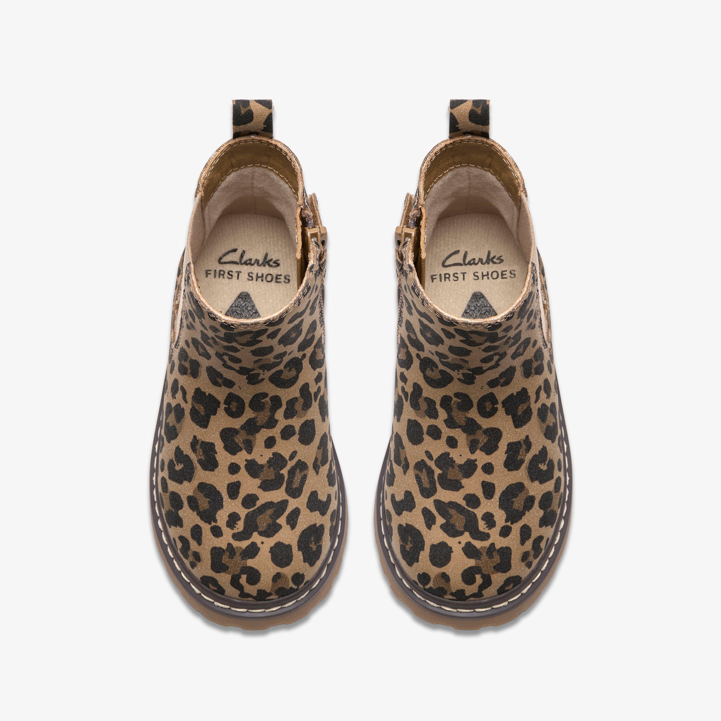 Adelaide Fly Toddler Leopard Print Chelsea Boots Ankle Boots, view 6 of 6
