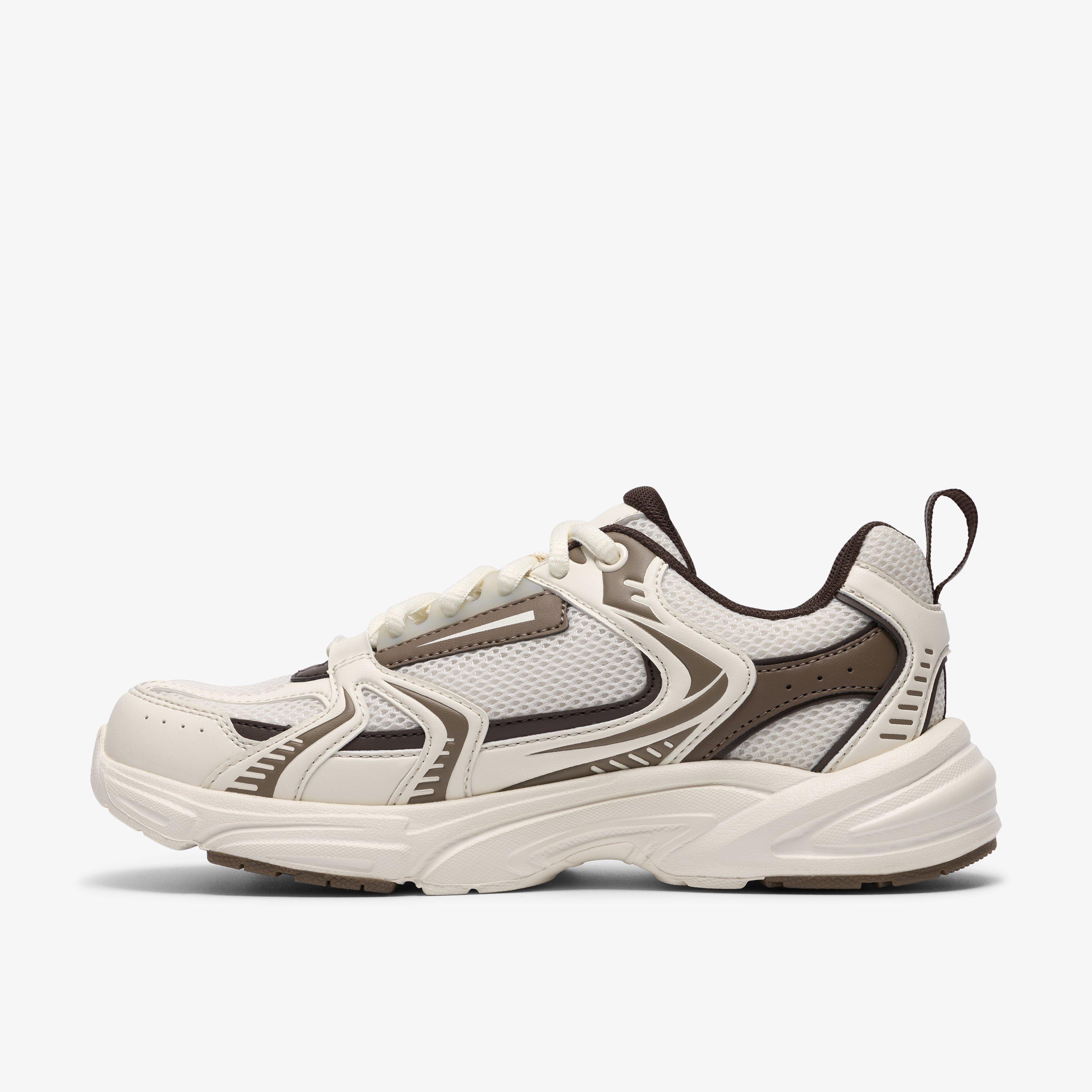Crafton Park Older Off White Combination Trainers, view 2 of 6