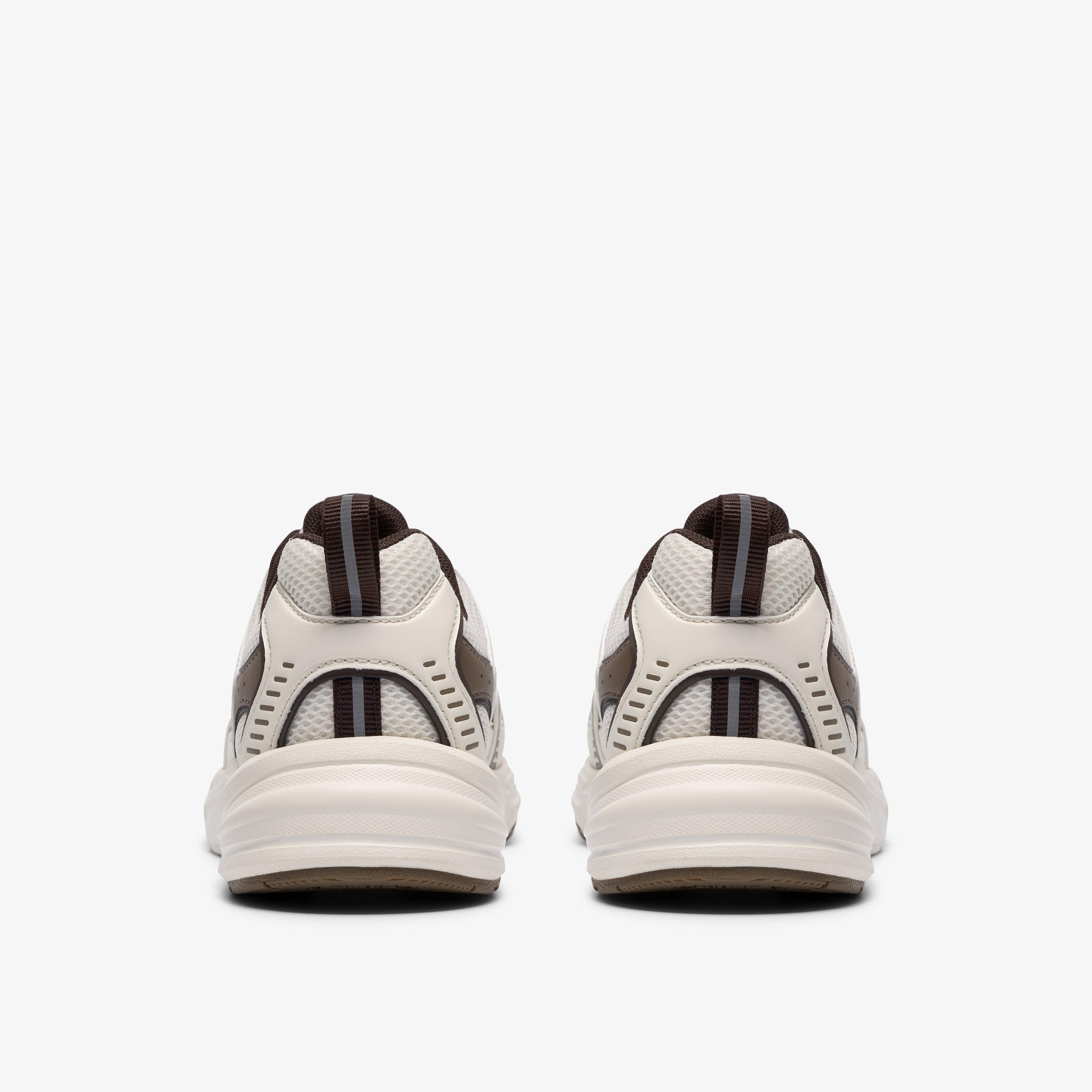 Crafton Park Older Off White Combination Trainers, view 5 of 6