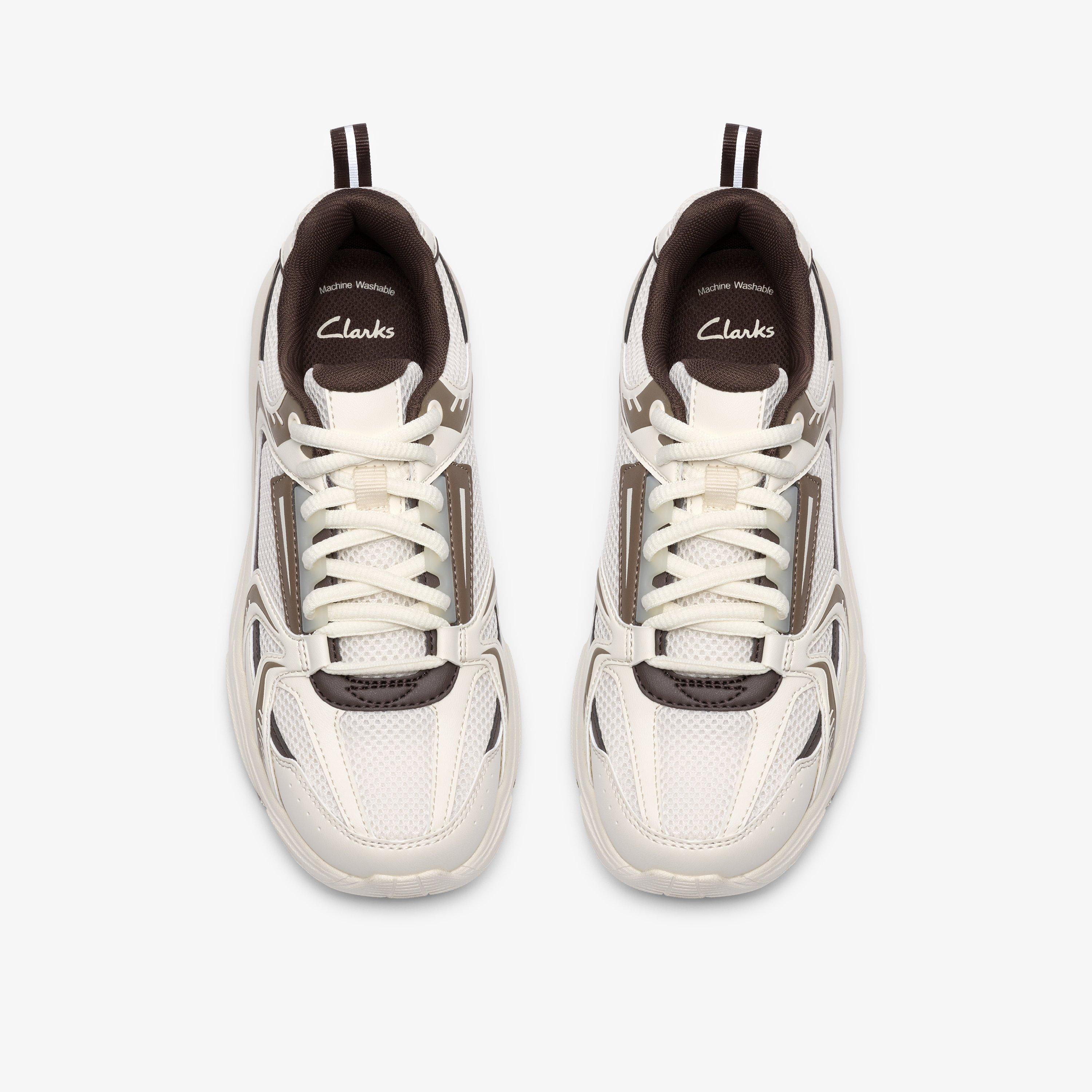 Crafton Park Older Off White Combination Trainers, view 6 of 6
