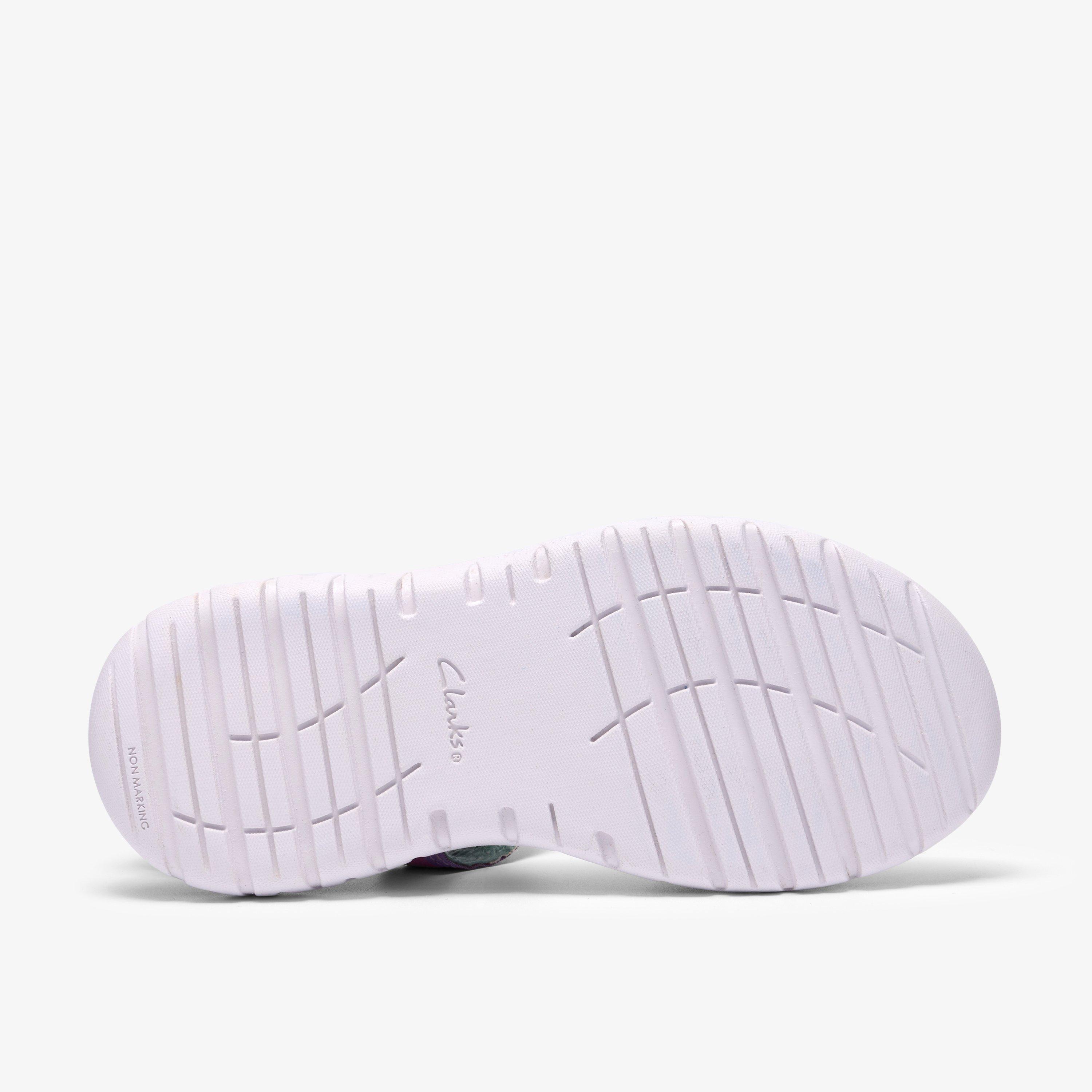 Surfing Tide Kid Denim Flat Sandals Riptape, view 3 of 6