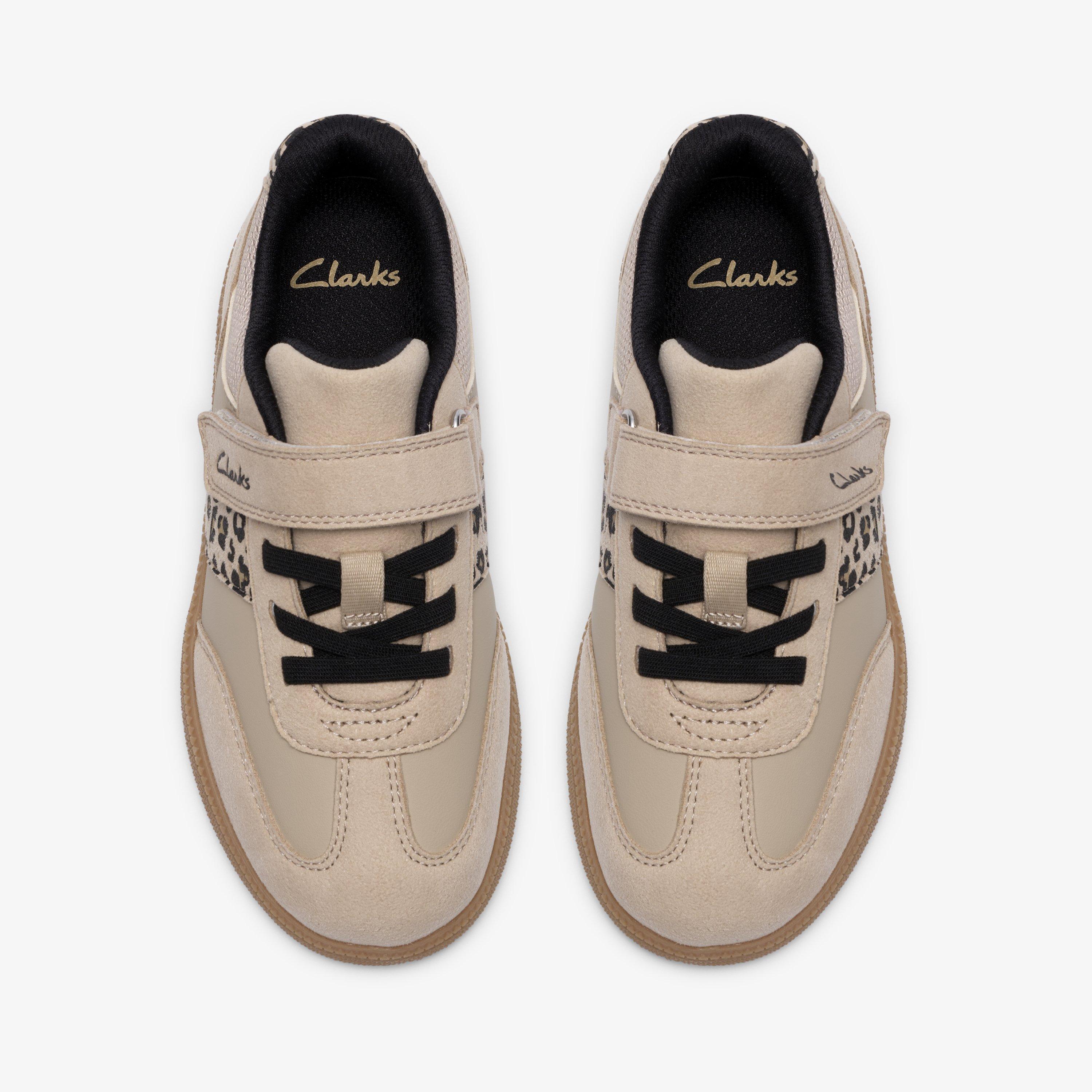 Cypress Step Kid Beige Combination Trainers Riptape, view 6 of 6