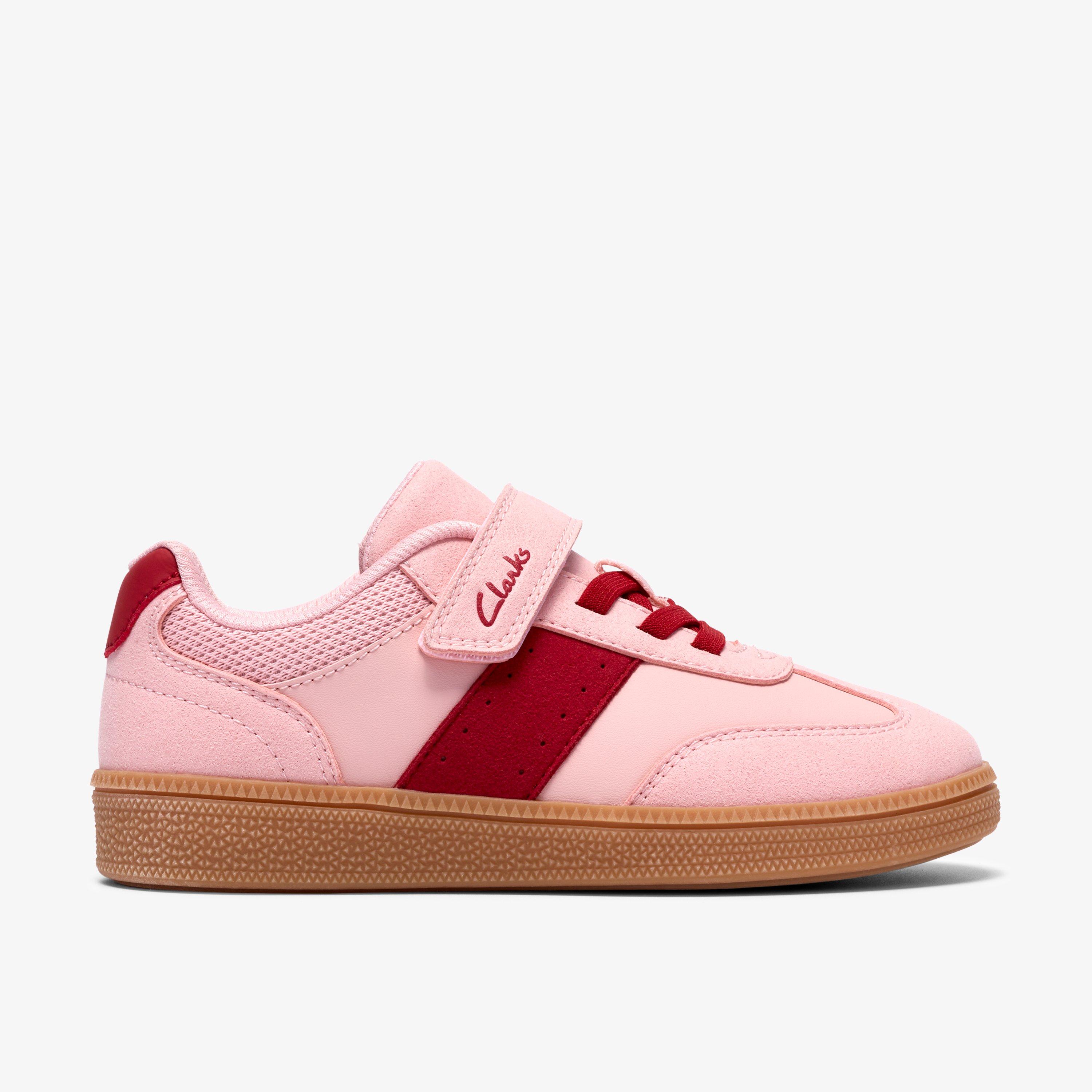 Cypress Step Kid Pink Combination Trainers Riptape, view 1 of 6