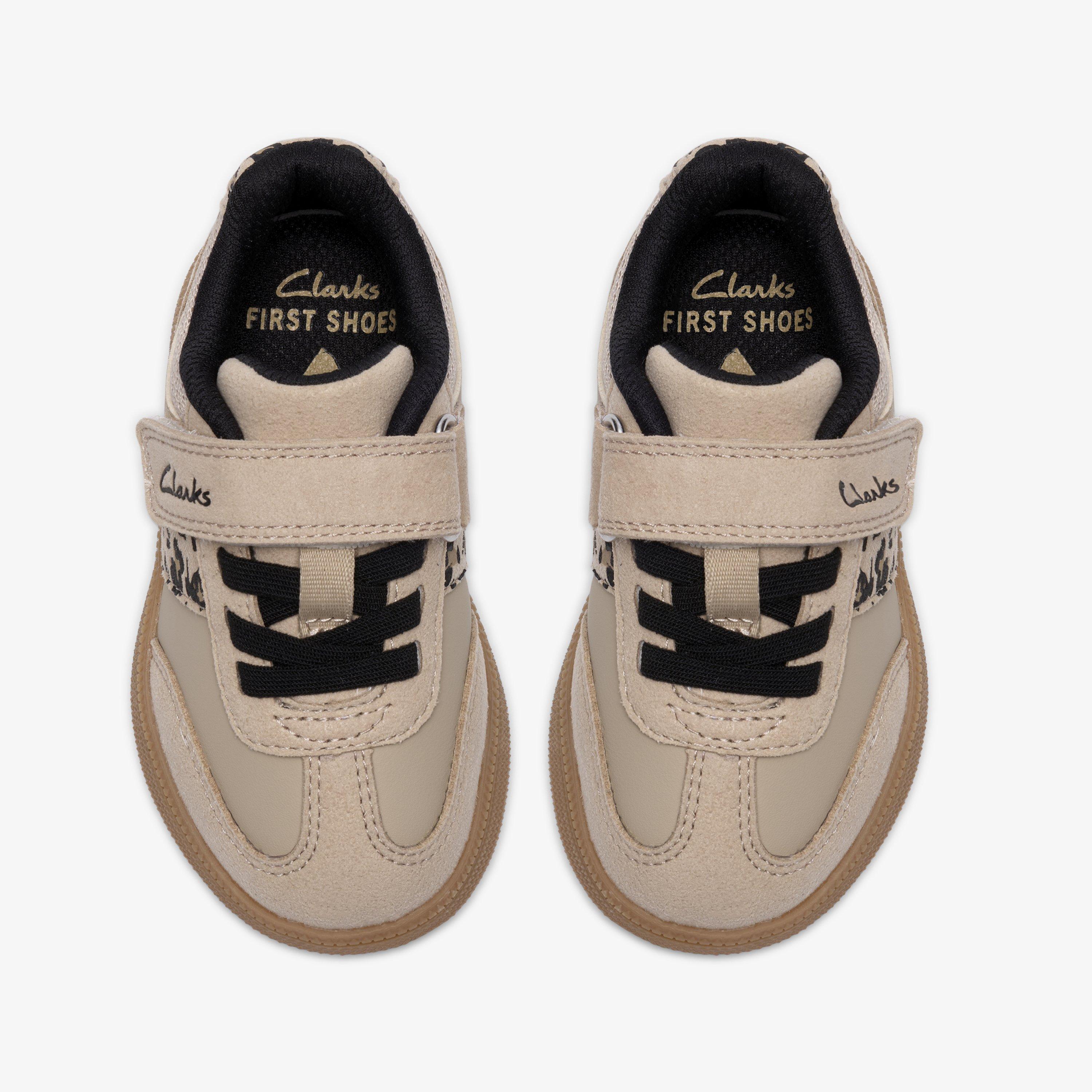 Cypress Step Toddler Beige Combination Trainers Riptape, view 6 of 6