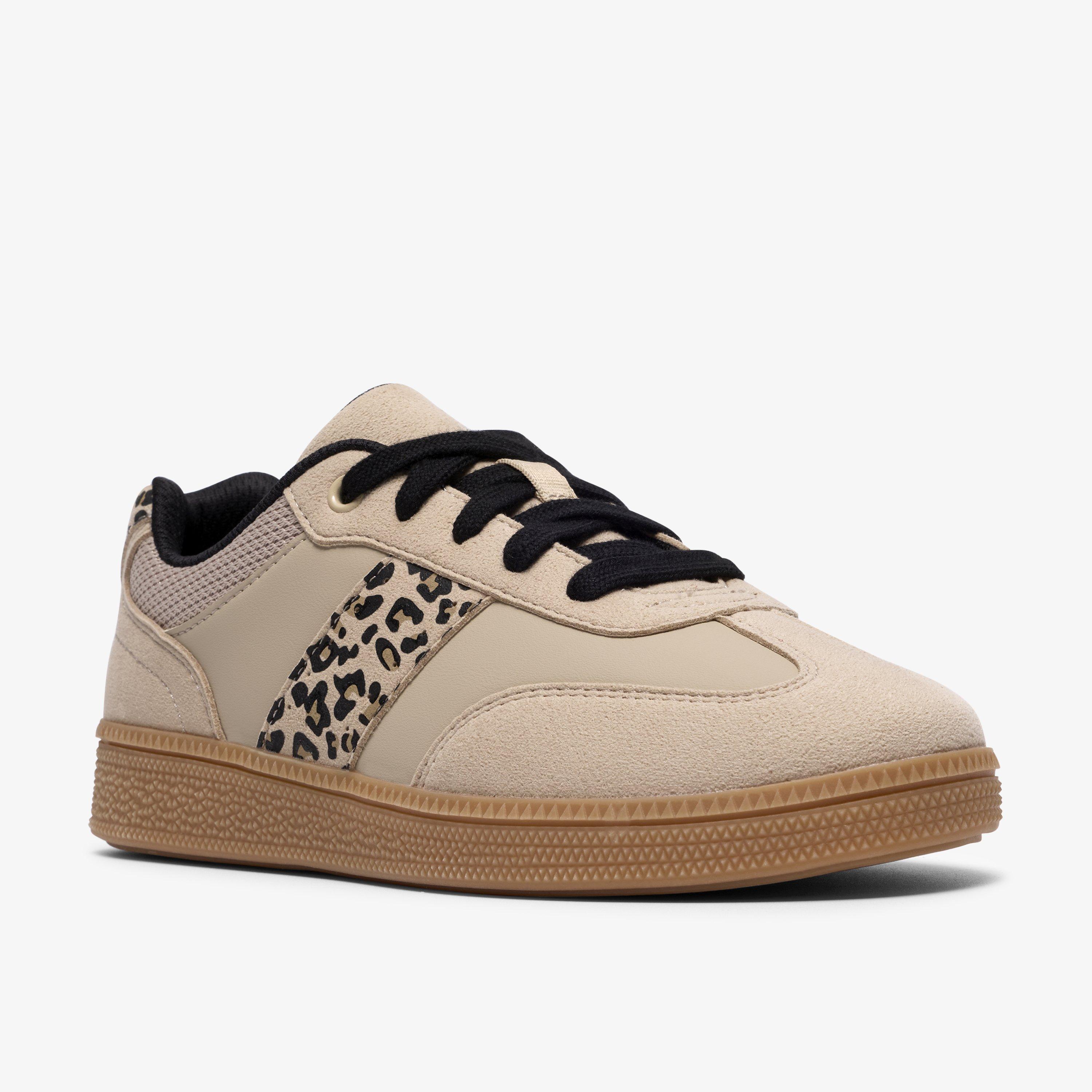 Cypress Lace Older Beige Combination Trainers Lace Up, view 4 of 6