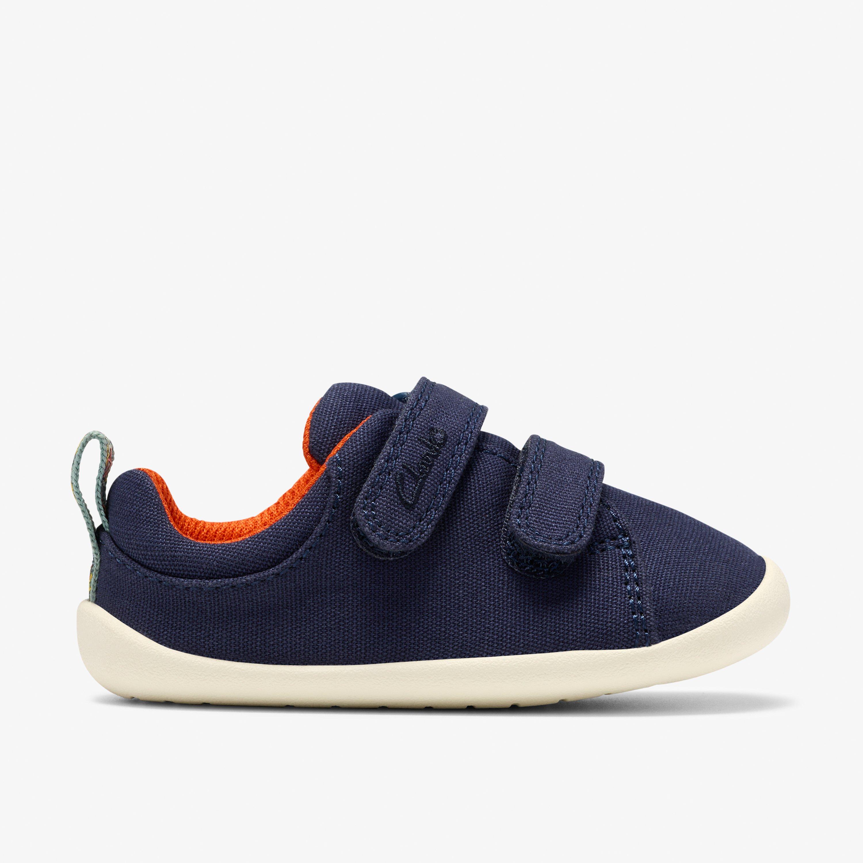 Roamer Path Toddler Navy Canvas Trainers, view 1 of 6