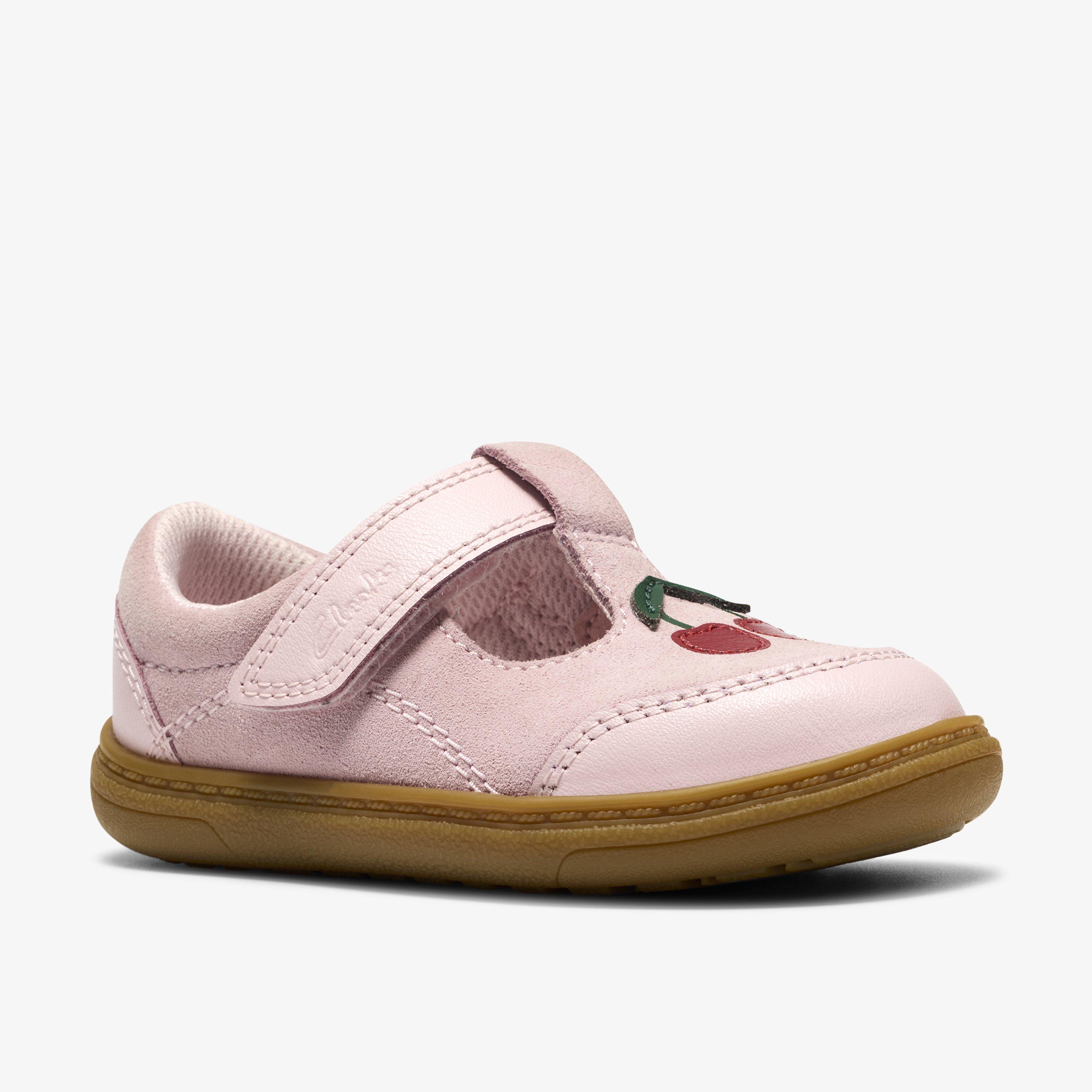 Flash Ruby Toddler Light Pink T Bar Shoes Riptape, view 4 of 6