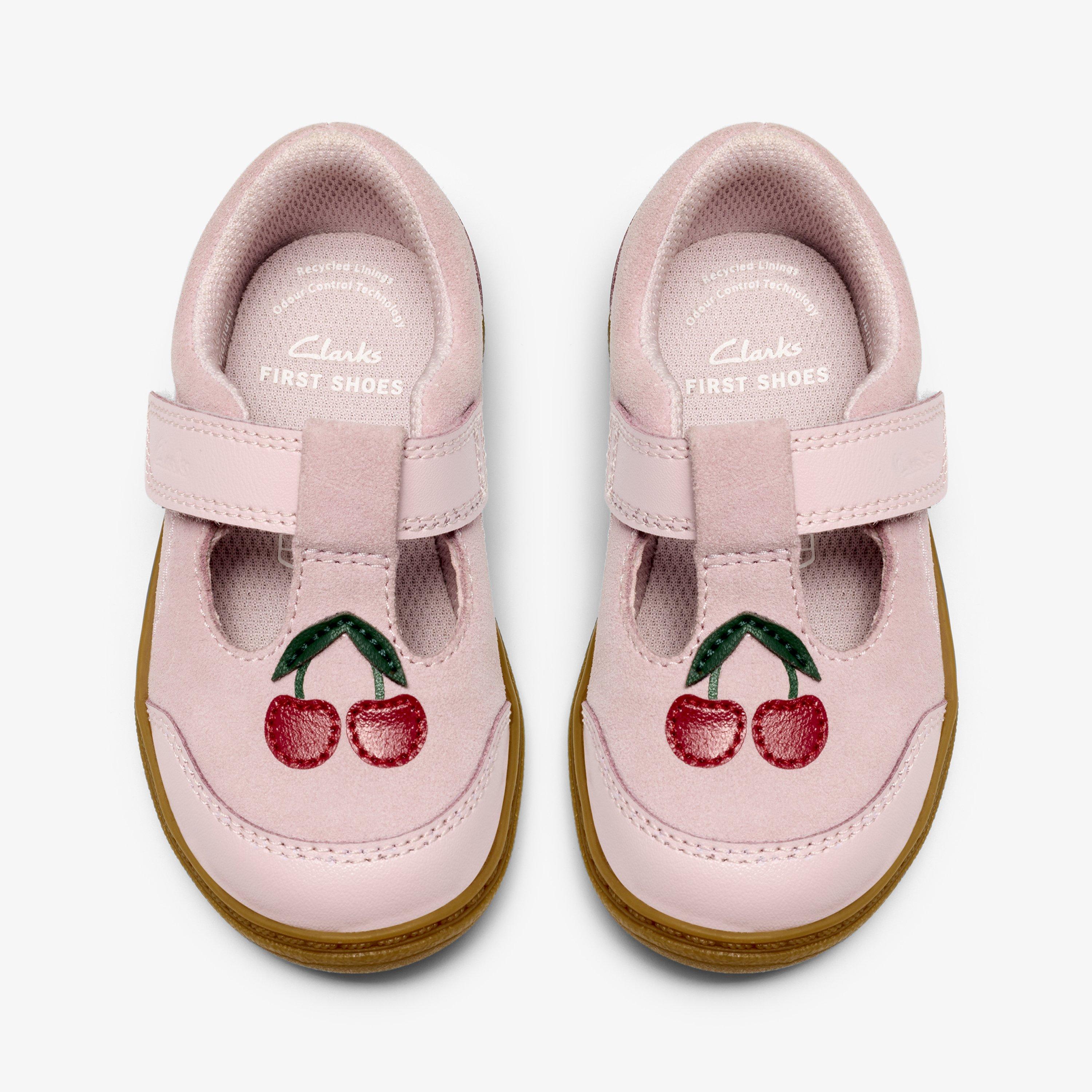 Flash Ruby Toddler Light Pink T Bar Shoes Riptape, view 6 of 6