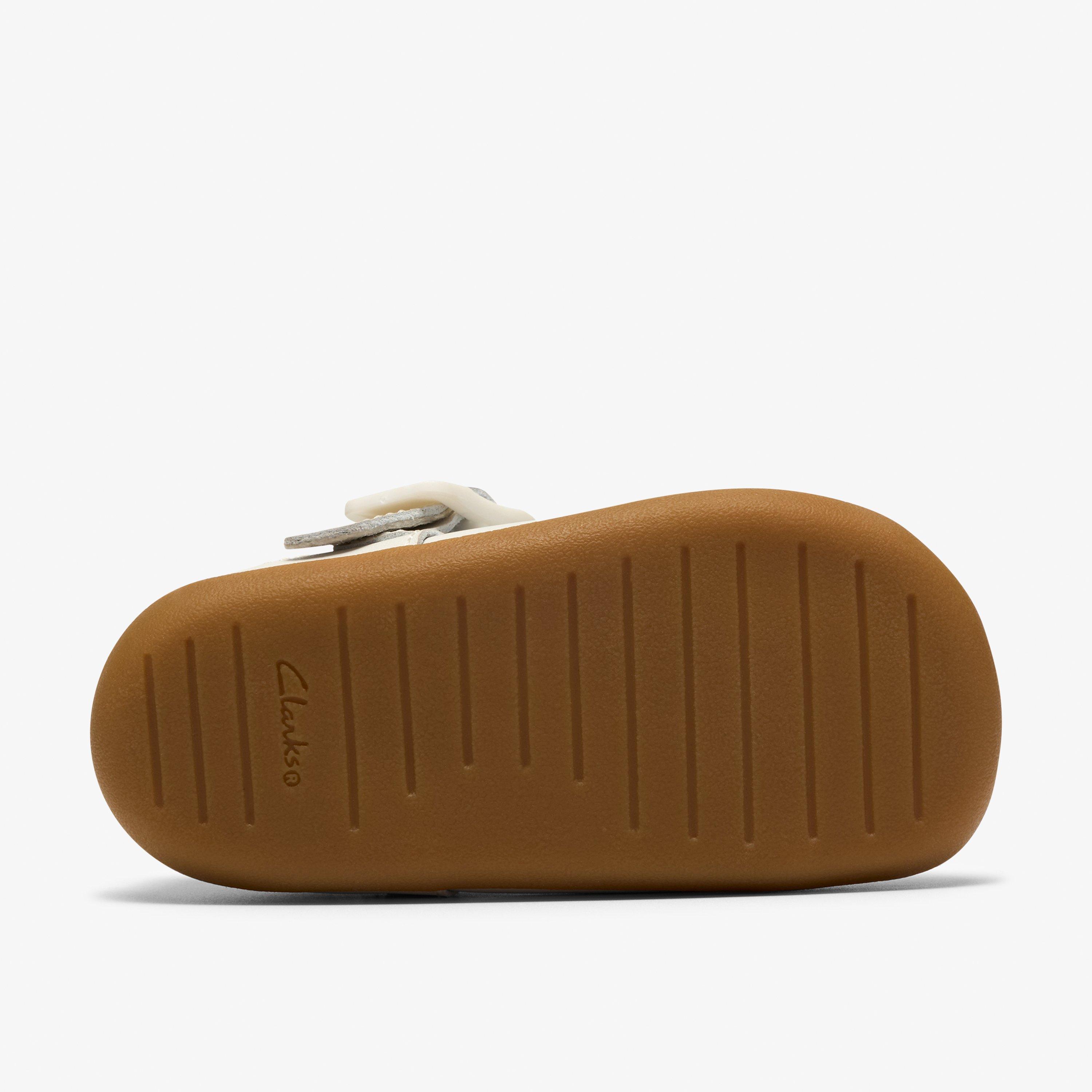 Roamer Ruby Toddler White Pre Walker T Bar Shoes, view 3 of 6