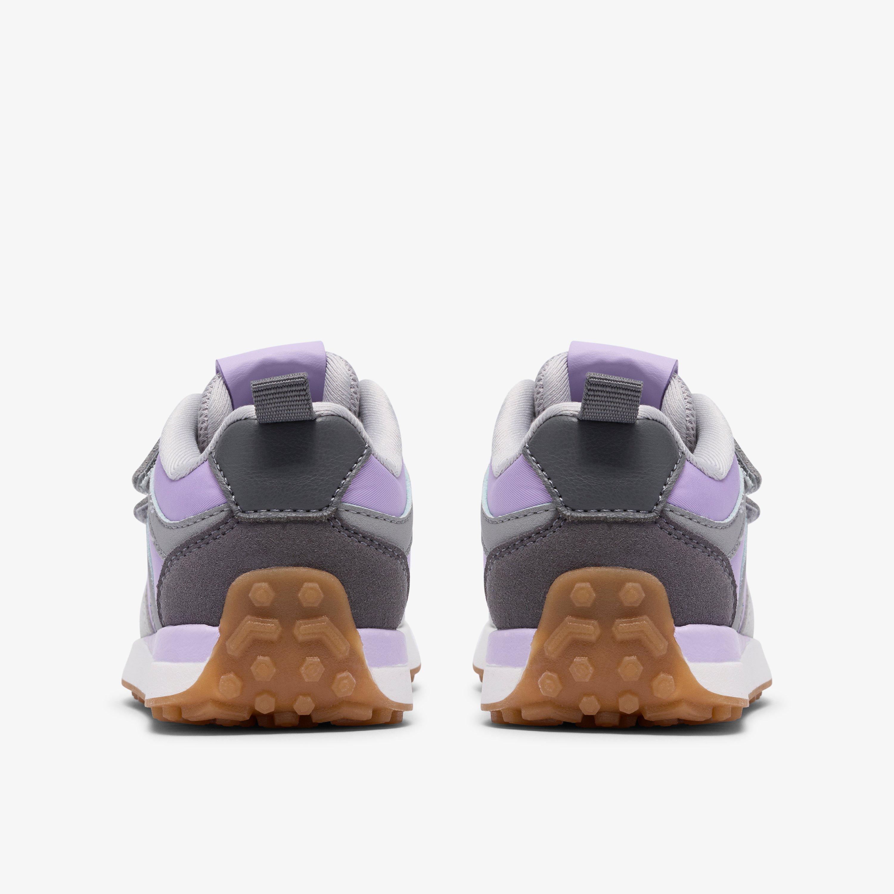 Dyrham Dash Toddler Lilac Combination Trainers Riptape, view 5 of 6