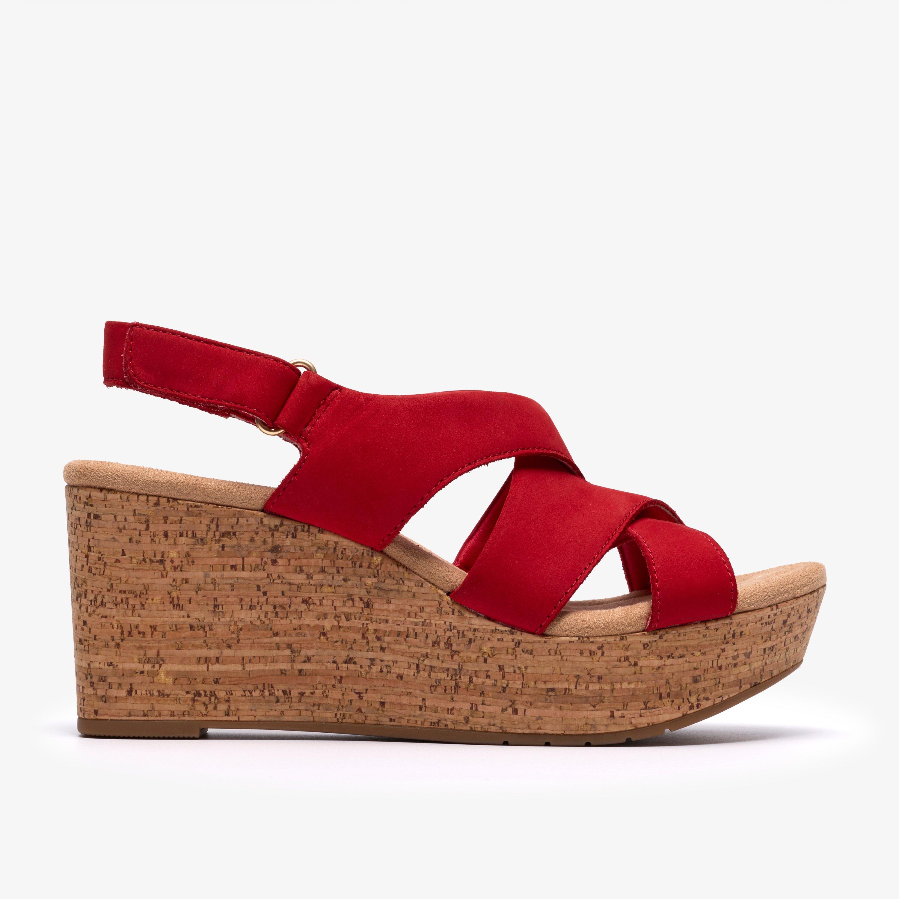 Rose Grace Rood Nubuck Sleehakken, view 1 of 6