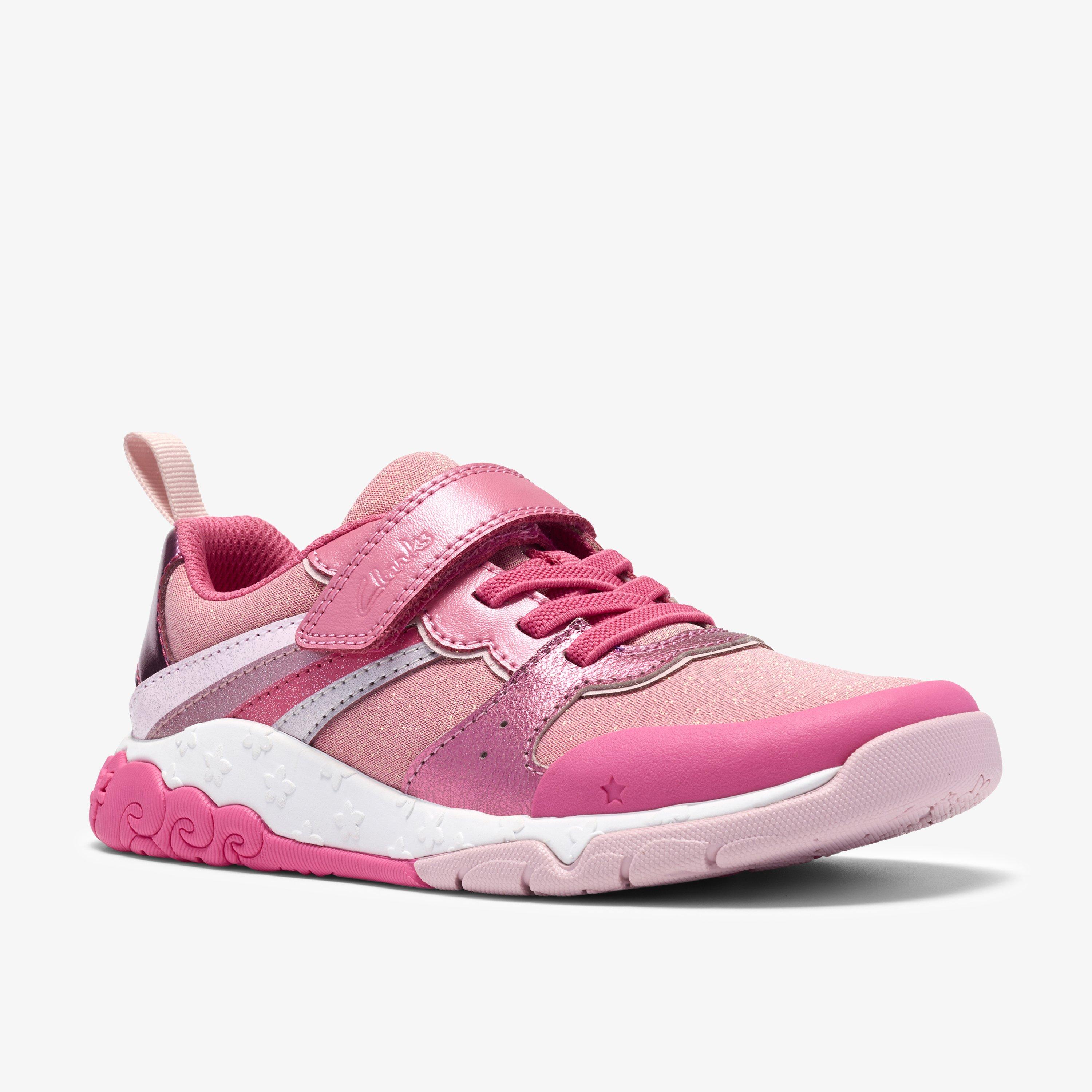 Tidal Hope Kid Hot Pink Trainers Lace Up, view 4 of 7