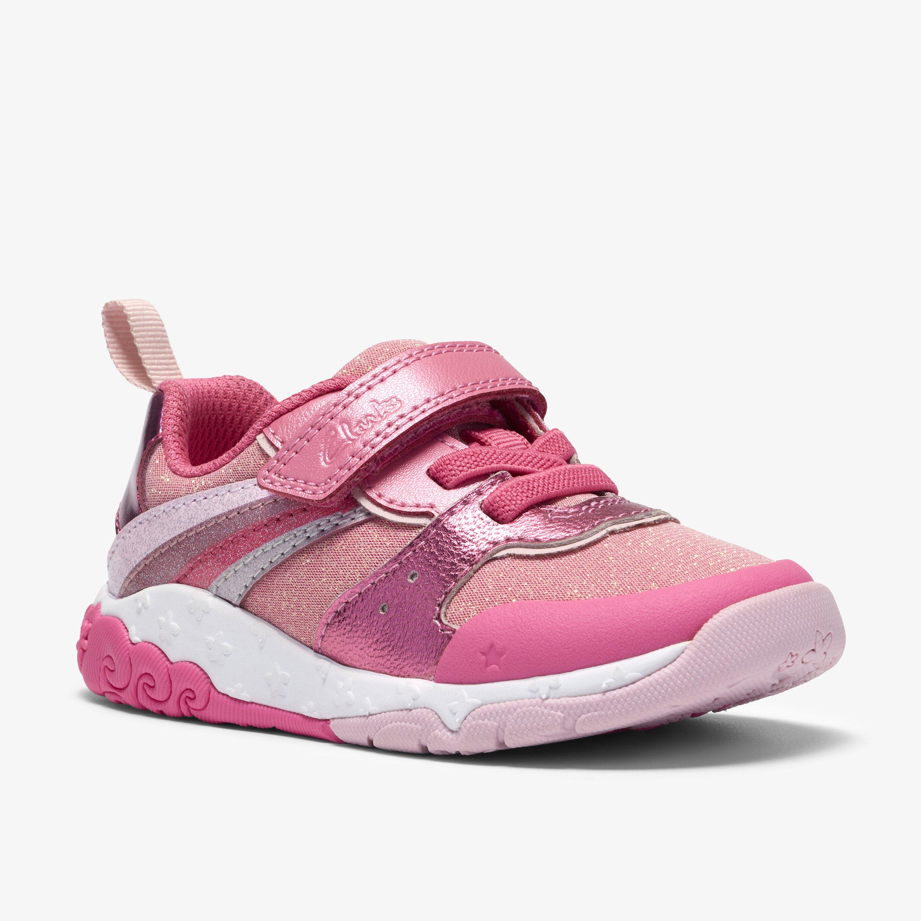 Tidal Hope Toddler Hot Pink Trainers Lace Up, view 4 of 7