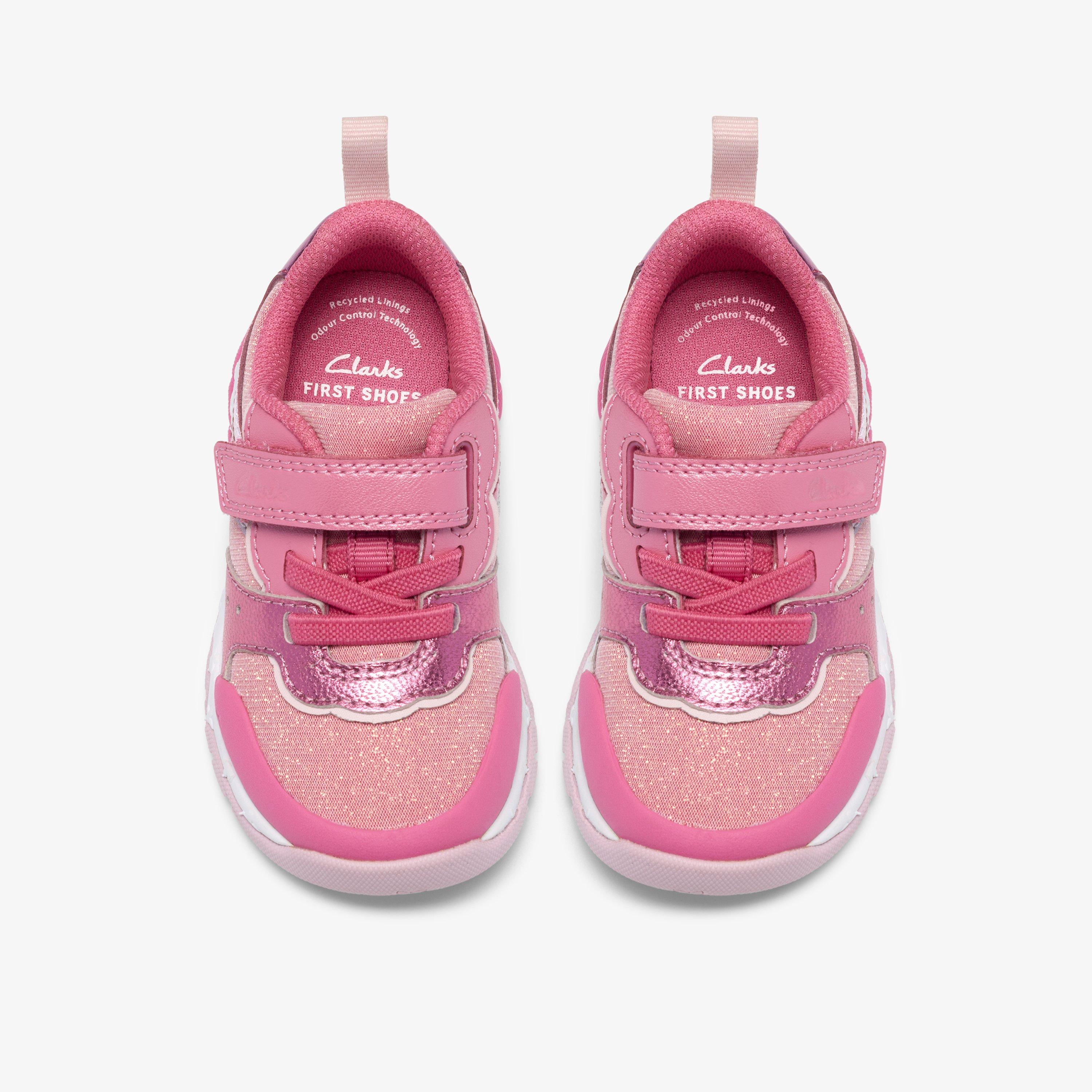 Tidal Hope Toddler Hot Pink Trainers Lace Up, view 6 of 7