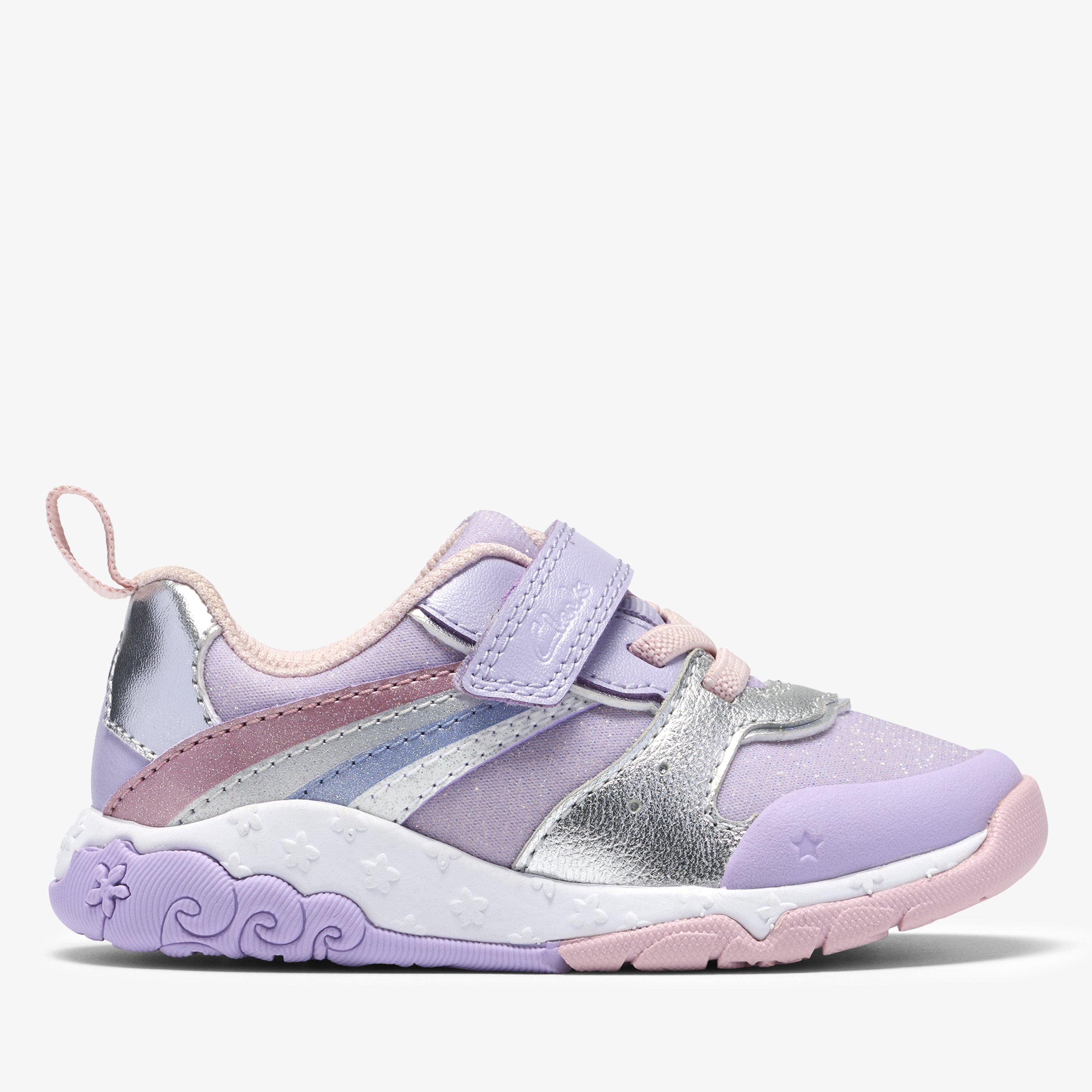 Tidal Hope Toddler Lilac Combination Trainers Lace Up, view 1 of 7