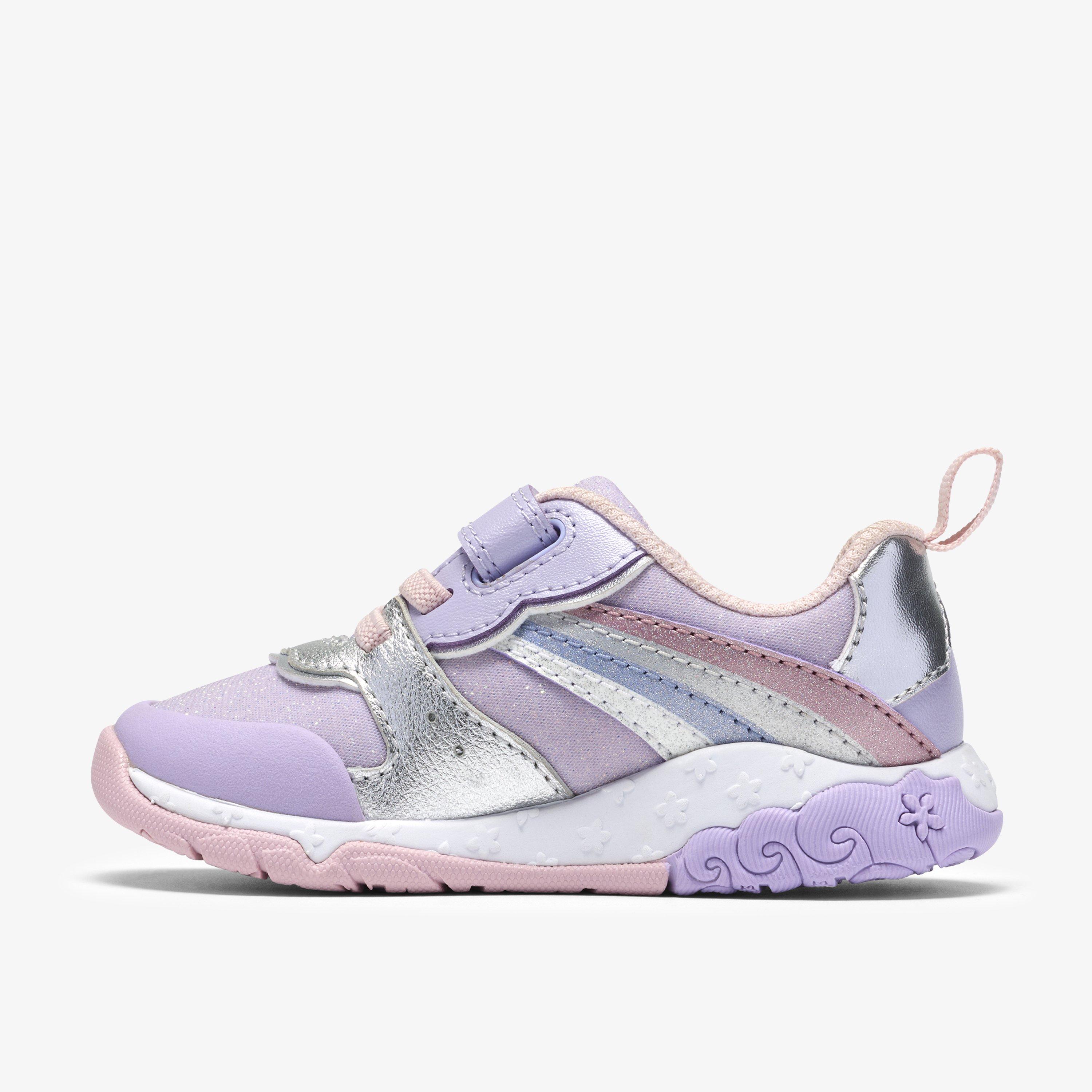 Tidal Hope Toddler Lilac Combination Trainers Lace Up, view 2 of 7