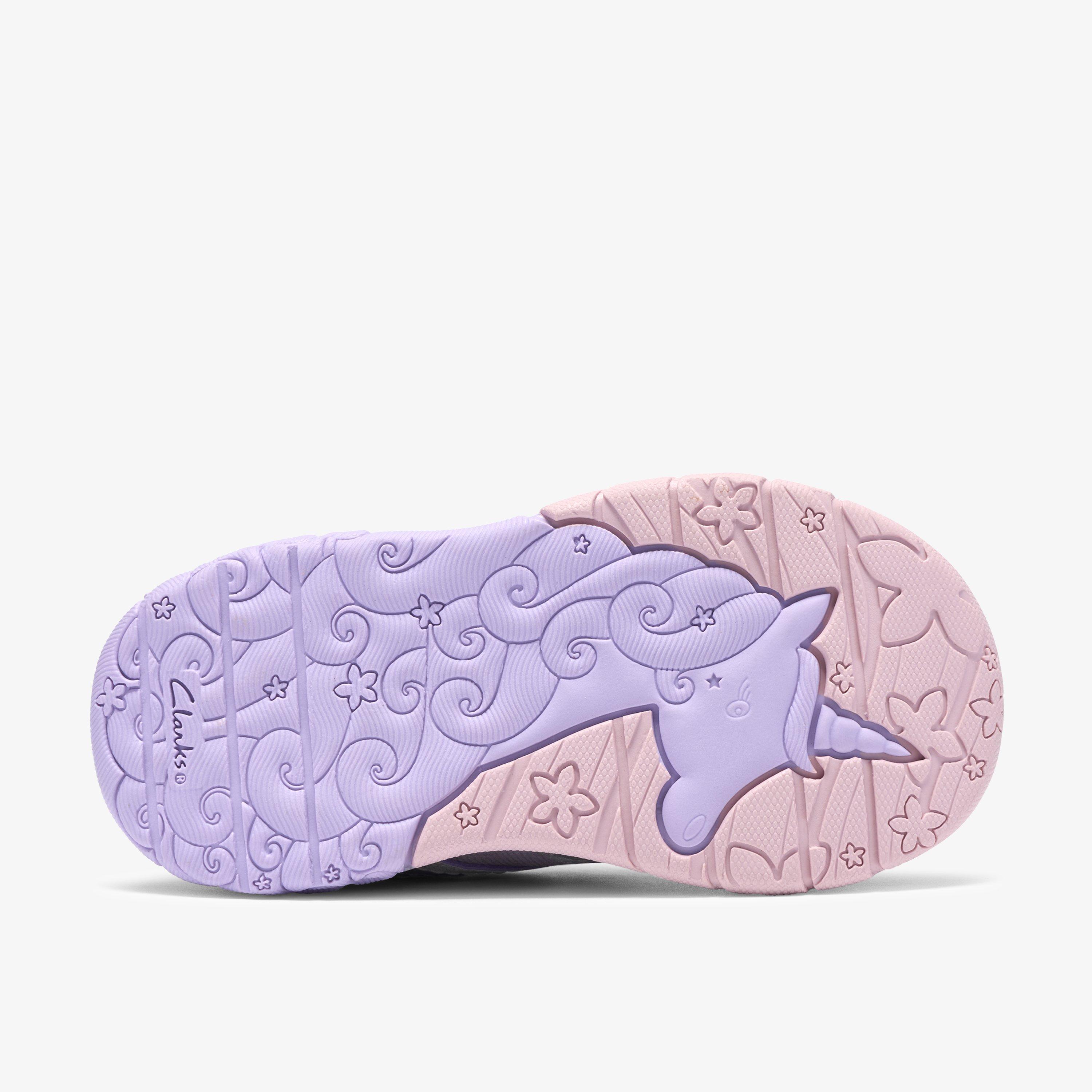 Tidal Hope Toddler Lilac Combination Trainers Lace Up, view 3 of 7