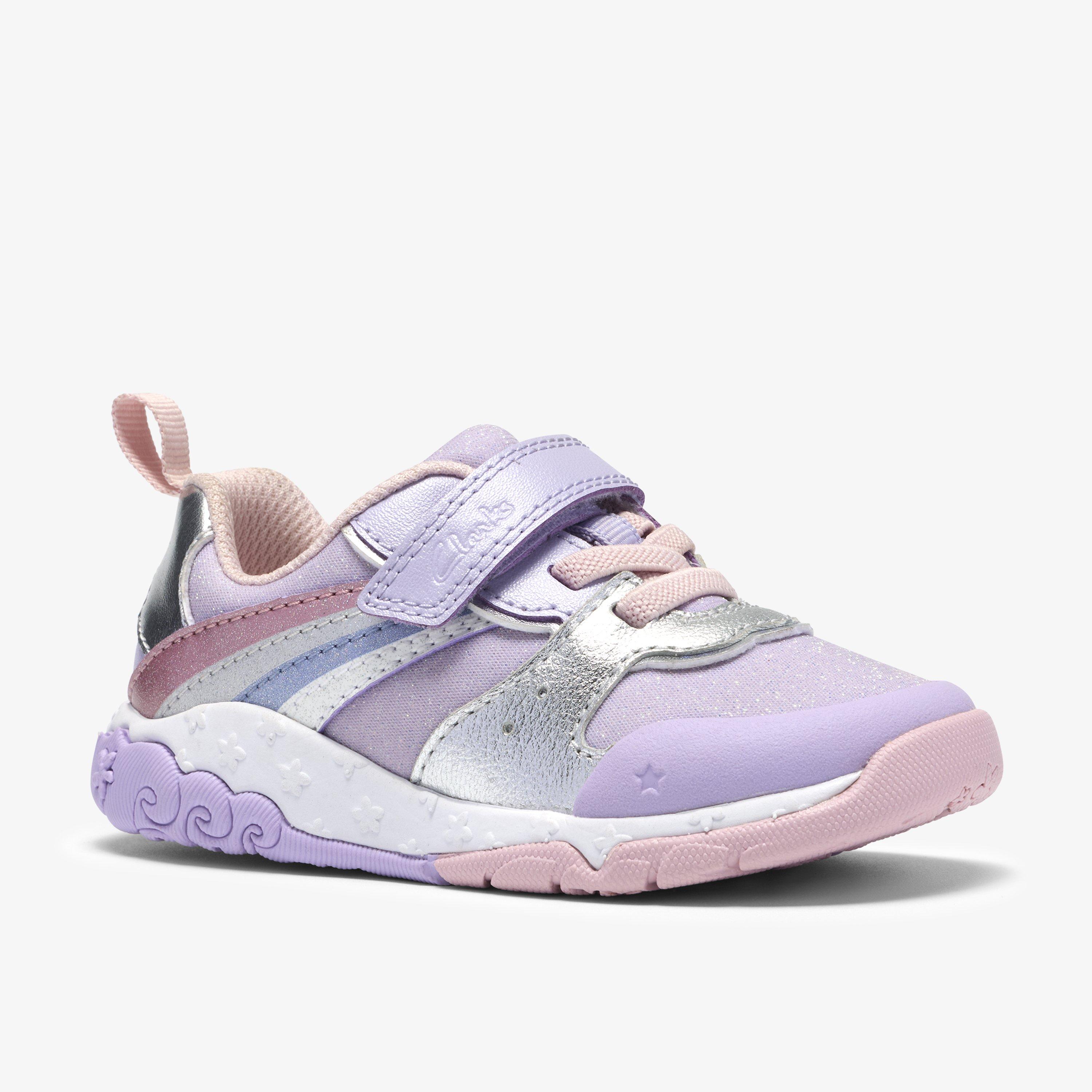 Tidal Hope Toddler Lilac Combination Trainers Lace Up, view 4 of 7
