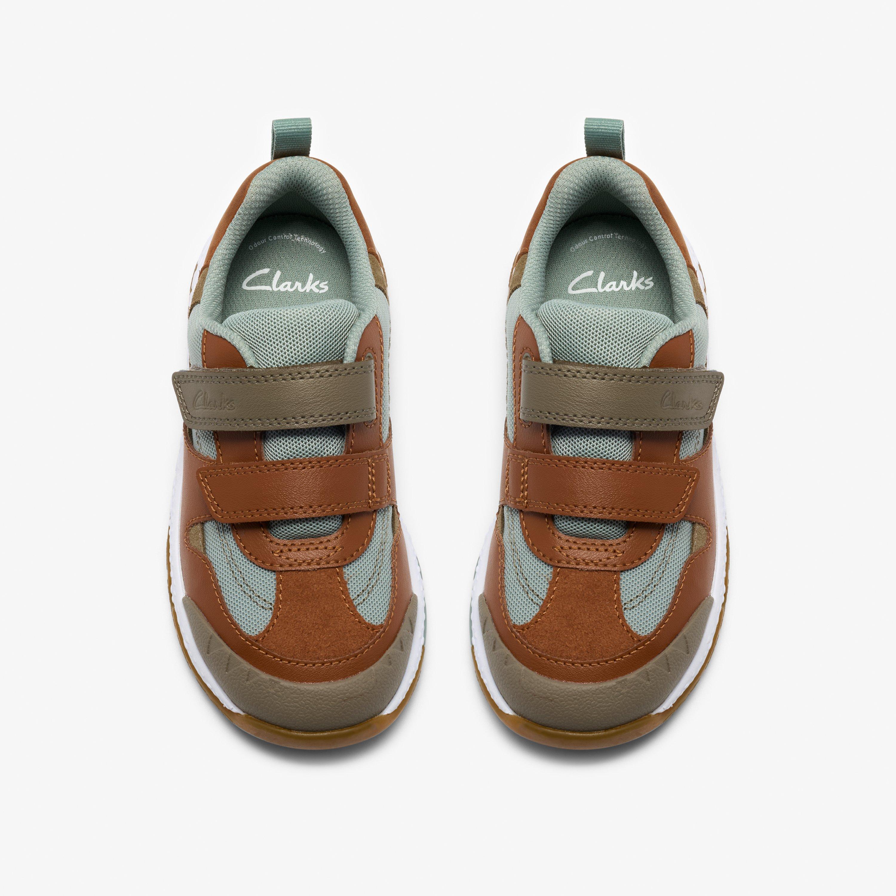 Steggy Soar Kid Tan Combination Trainers, view 6 of 7