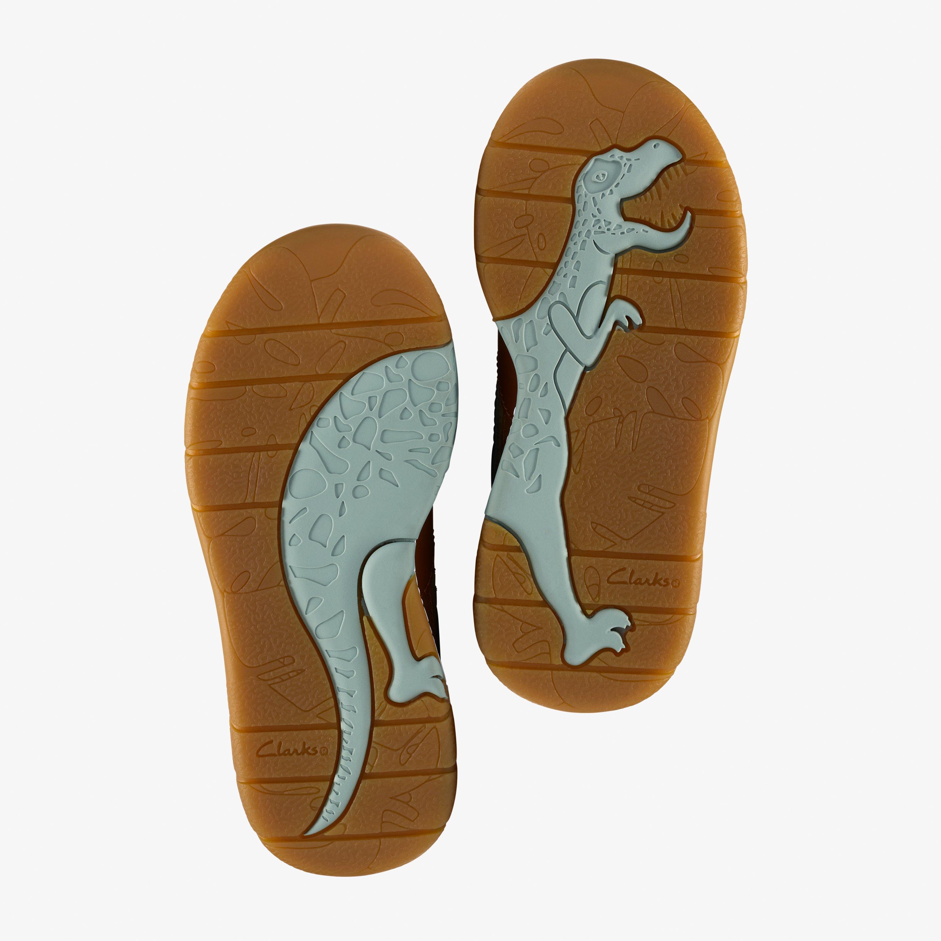 Steggy Soar Kid Tan Combination Trainers, view 7 of 7