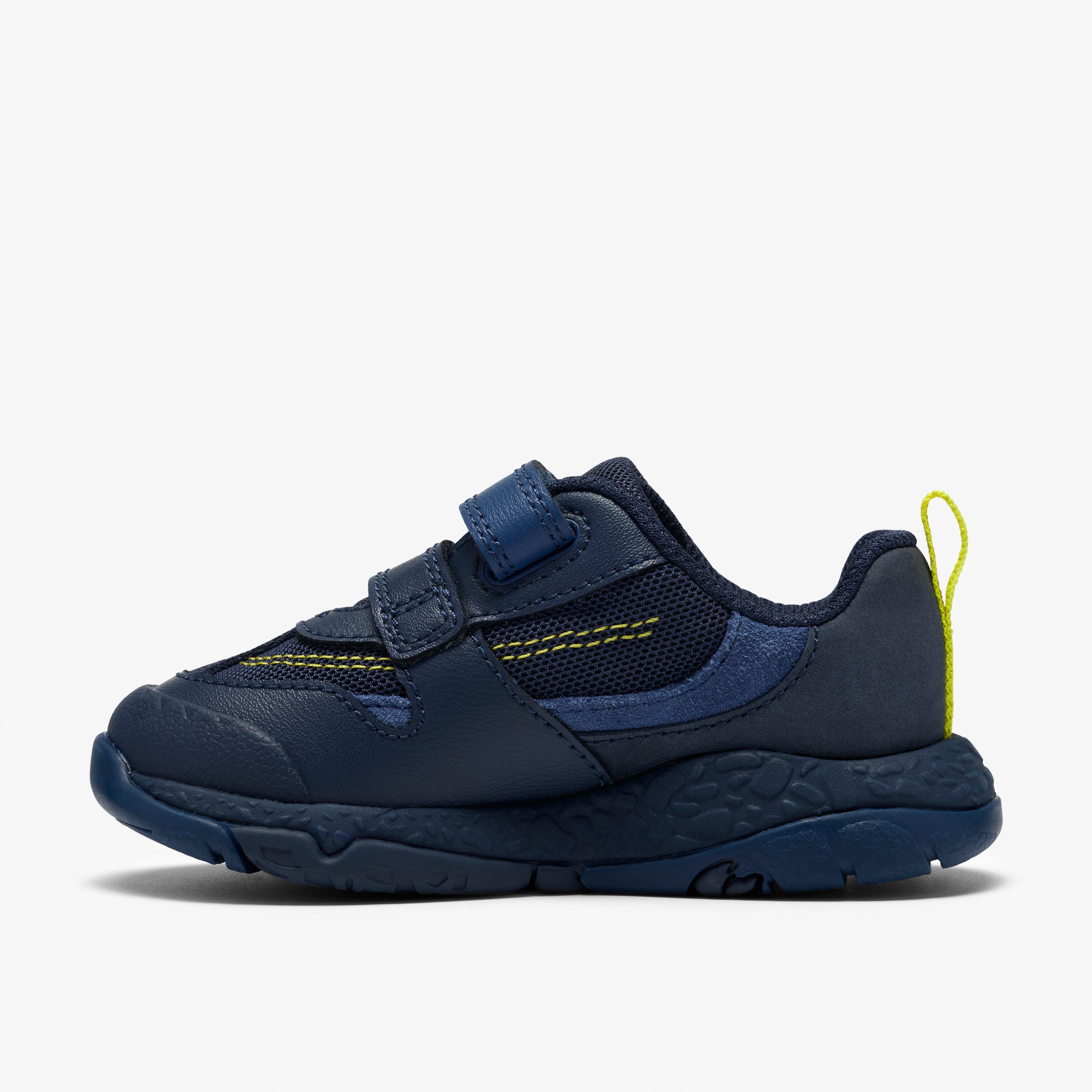 Steggy Soar Toddler Navy Combination Trainers, view 2 of 7
