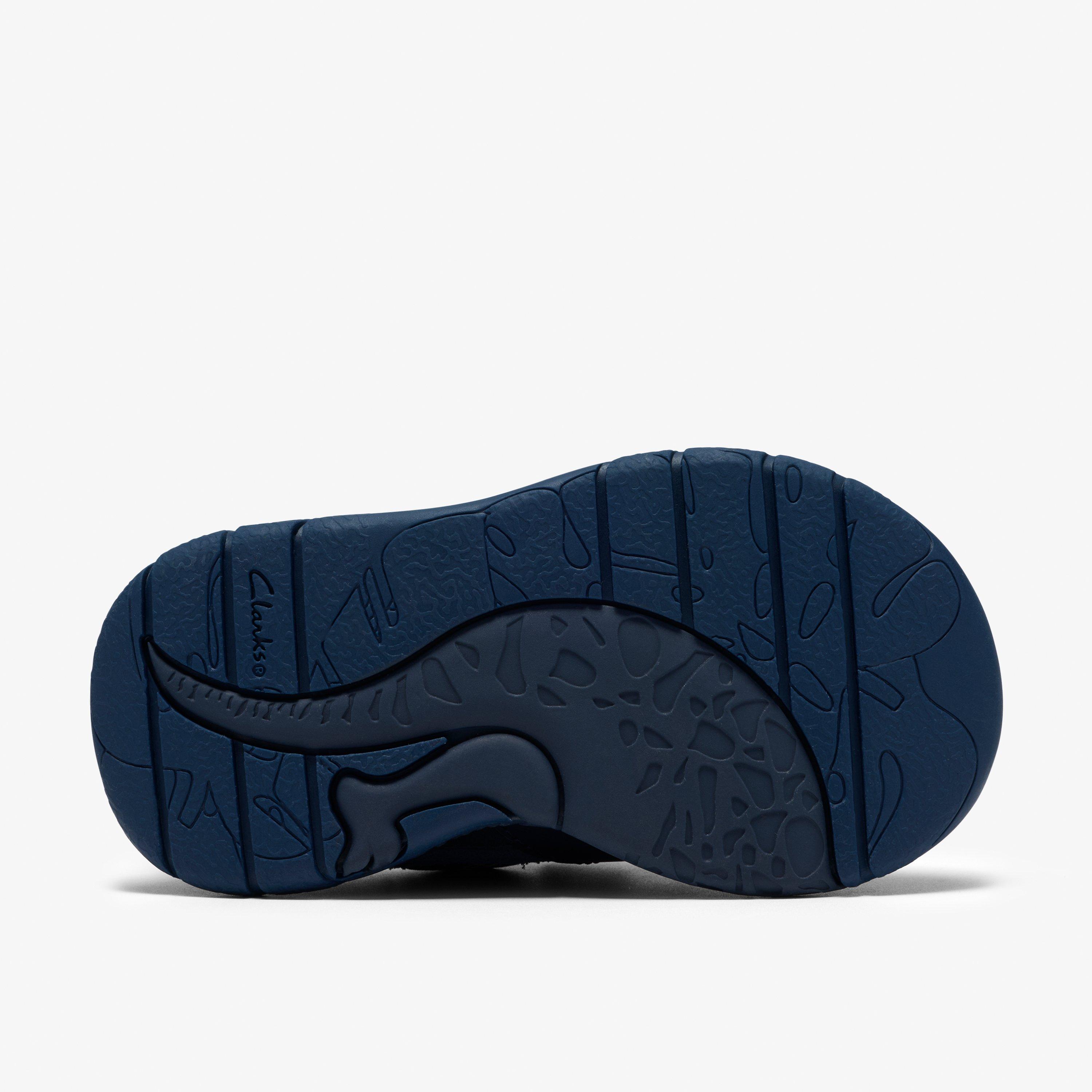 Steggy Soar Toddler Navy Combination Trainers, view 3 of 7