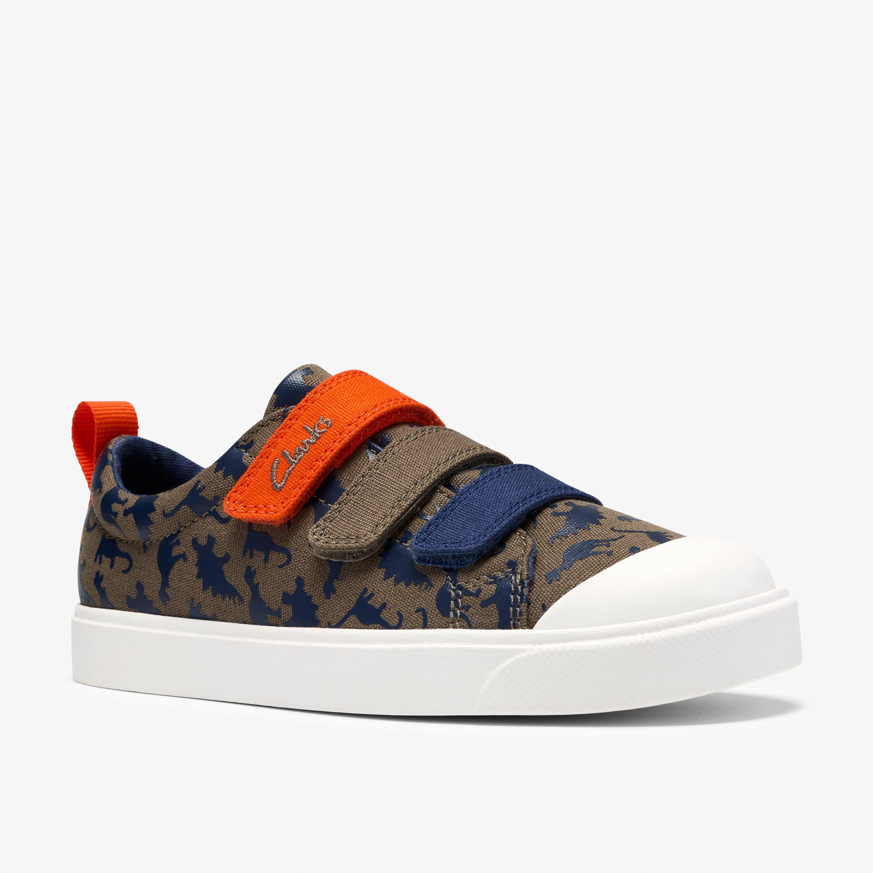 City Path Kid Khaki Print Canvas Riptape, view 4 of 6